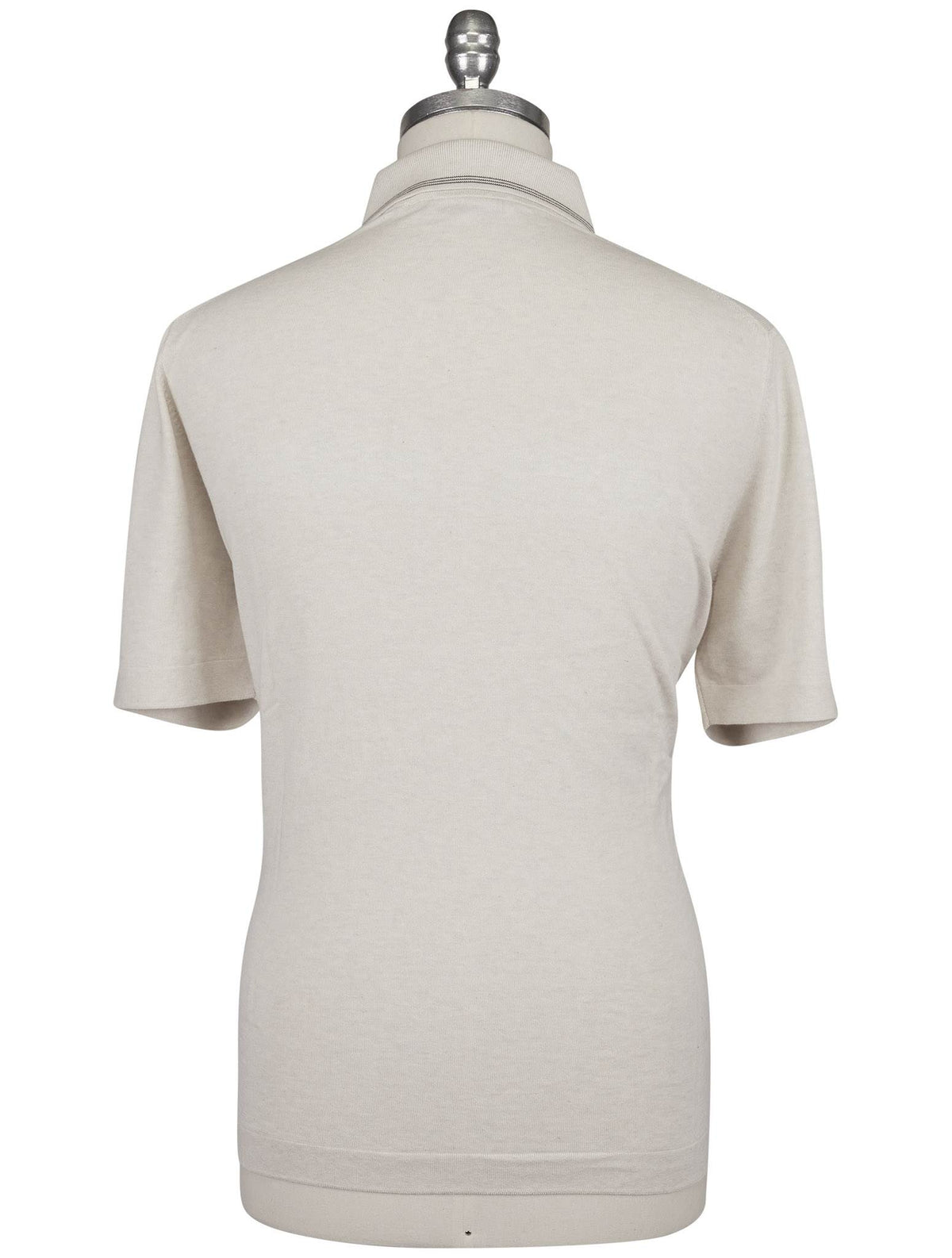 Gran Sasso White Cotton Polo Full Zip