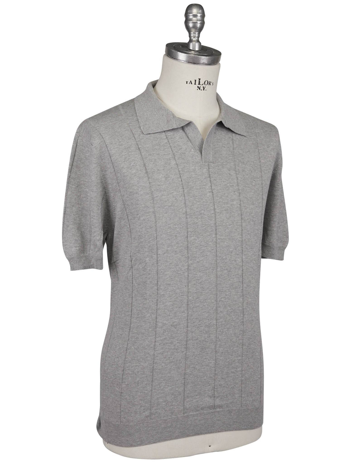 Gran Sasso Gran Sasso Gray Cotton Polo Gray 001