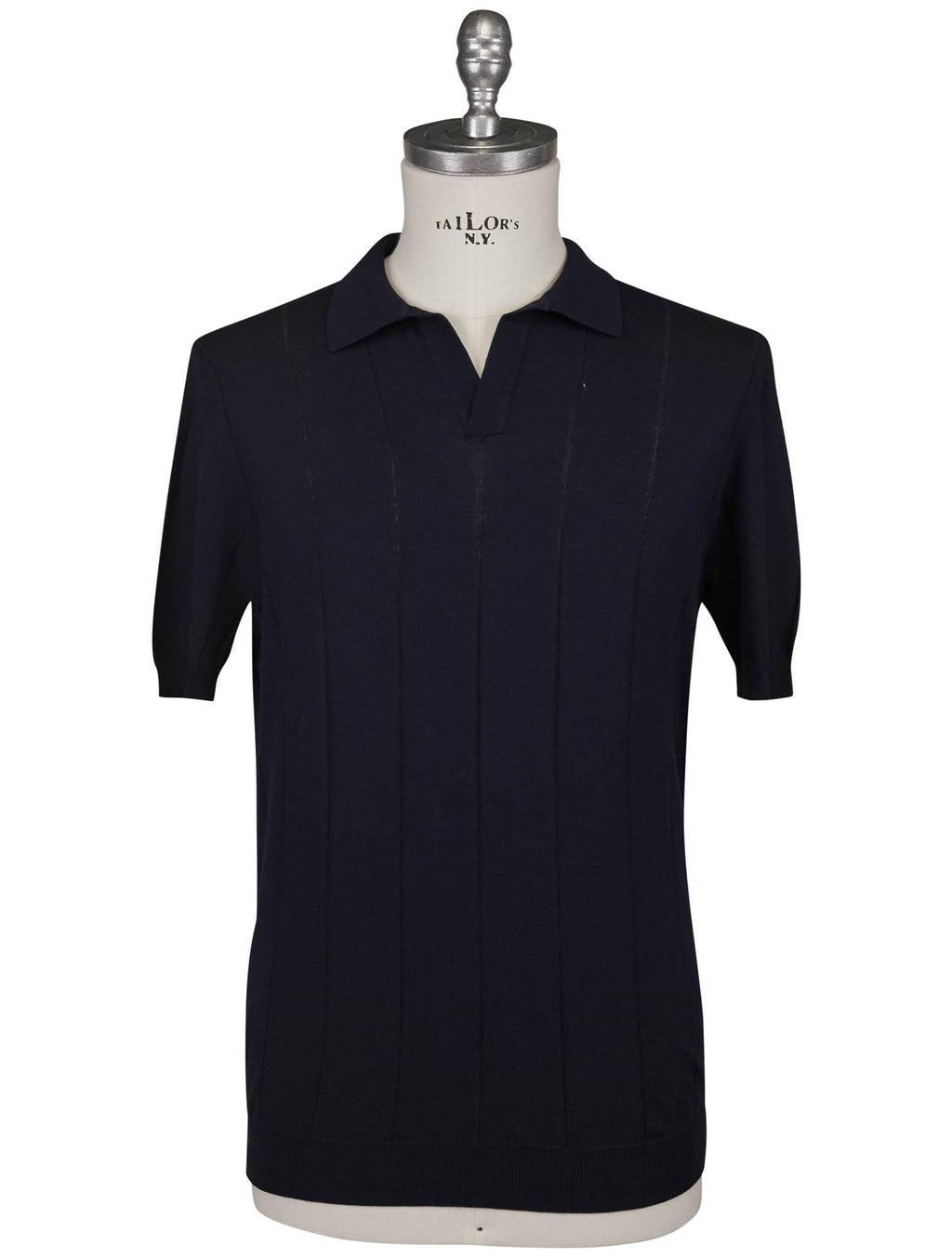 'Gran Sasso Blue Cotton Polo