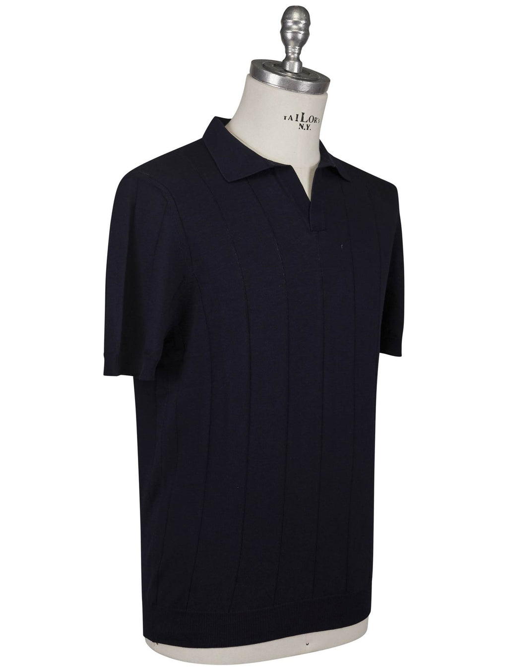 Gran Sasso 'Gran Sasso Blue Cotton Polo Blue 001