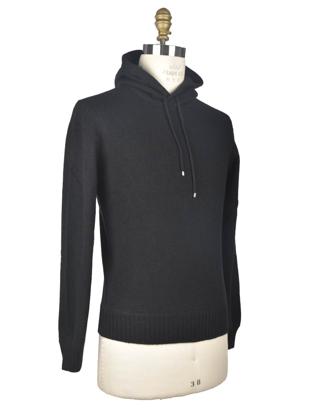 Gran Sasso Gran Sasso Black Cashmere Sweater Hoodie Black 001