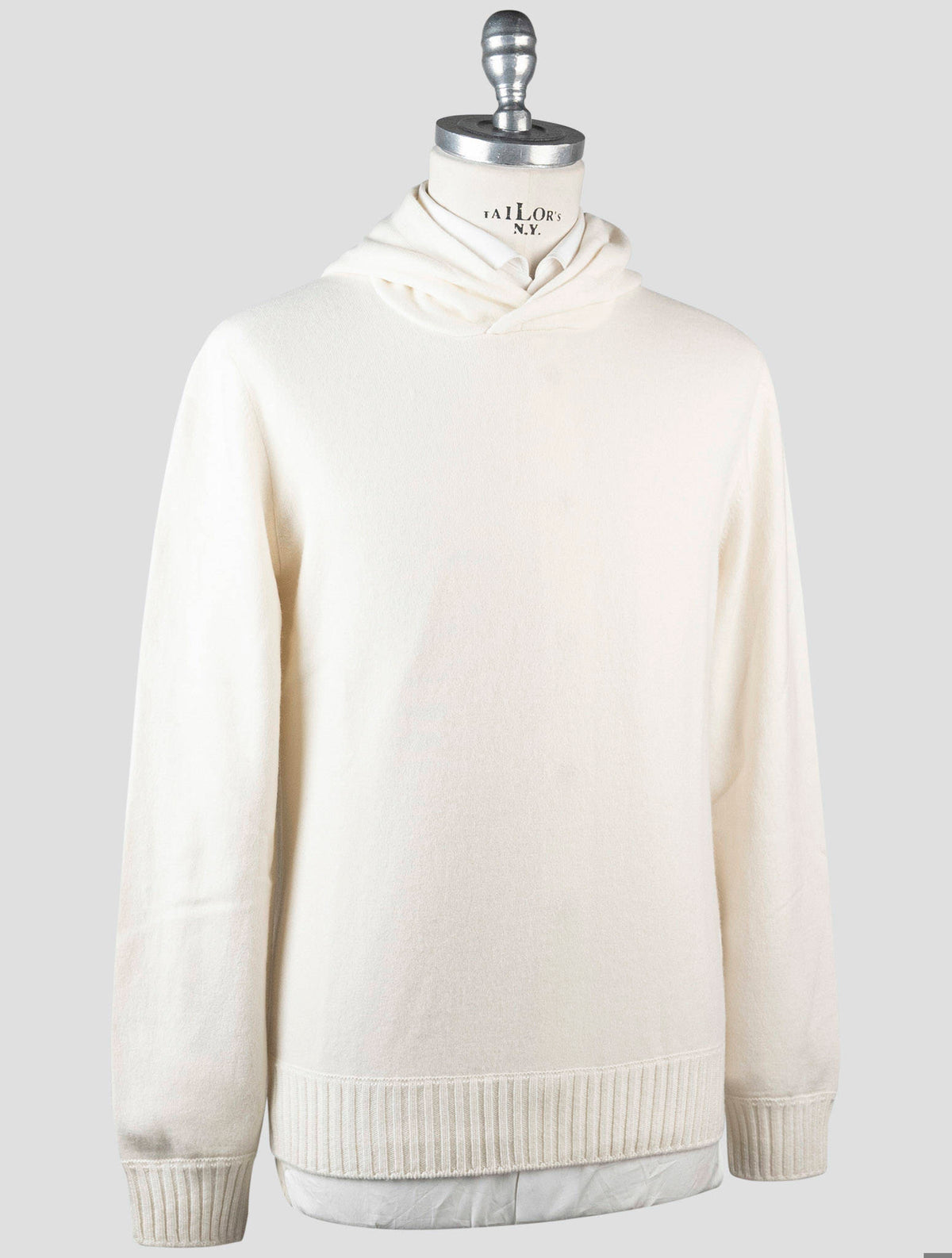 Gran Sasso Gran Sasso White Cashmere Sweater Hoodie White 001