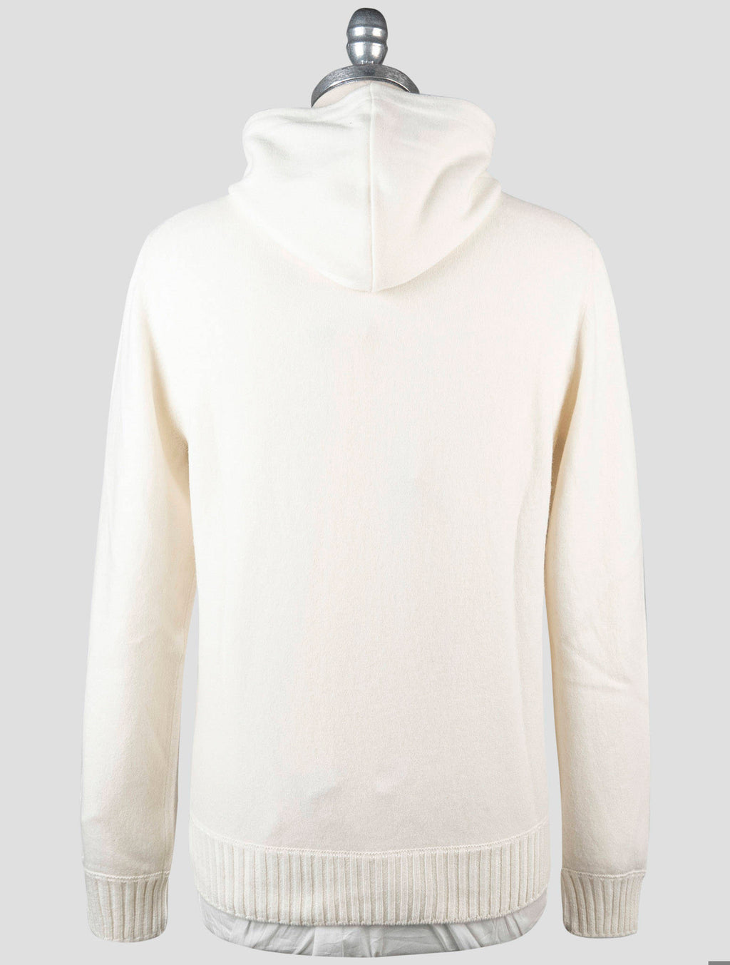 Gran Sasso White Cashmere Sweater Hoodie