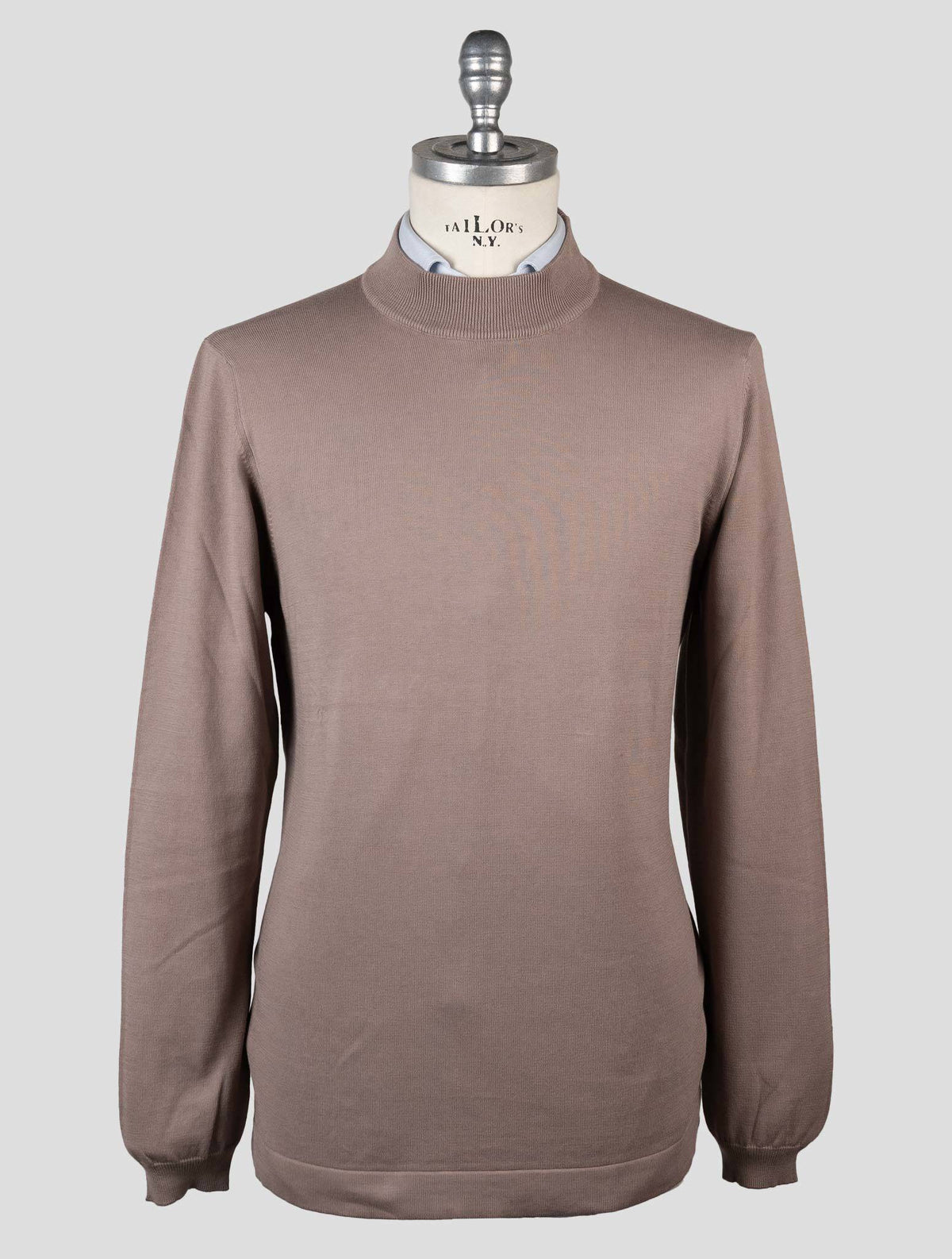 Gran Sasso Gran Sasso Taupe Virgin Wool Sweater Half Neck Taupe 000