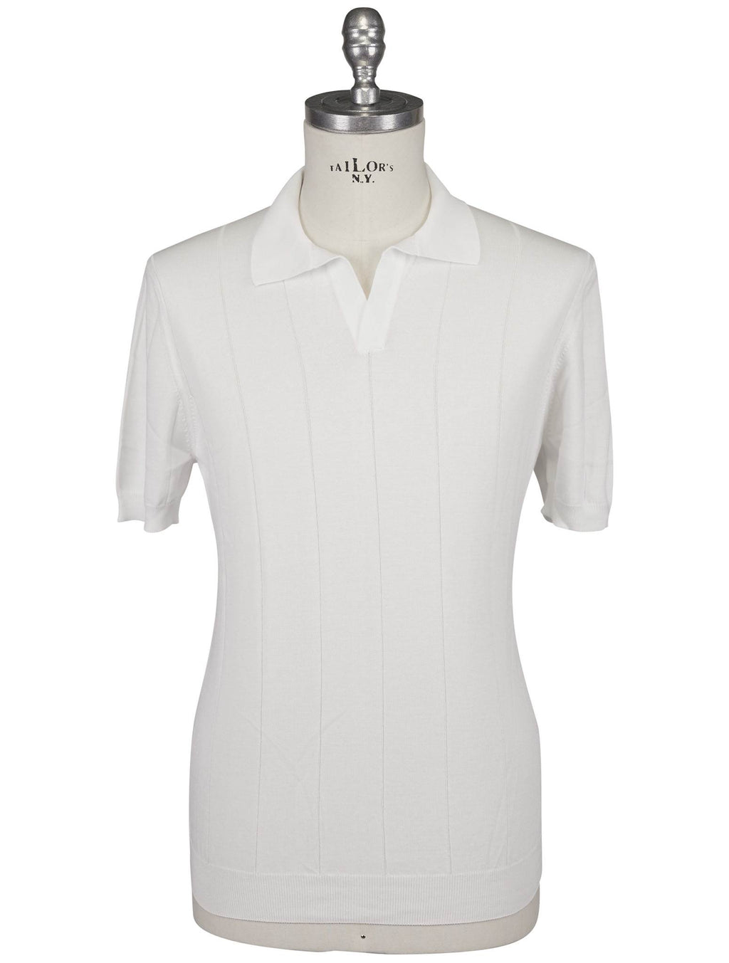 Gran Sasso White Cotton Sweater Crewneck
