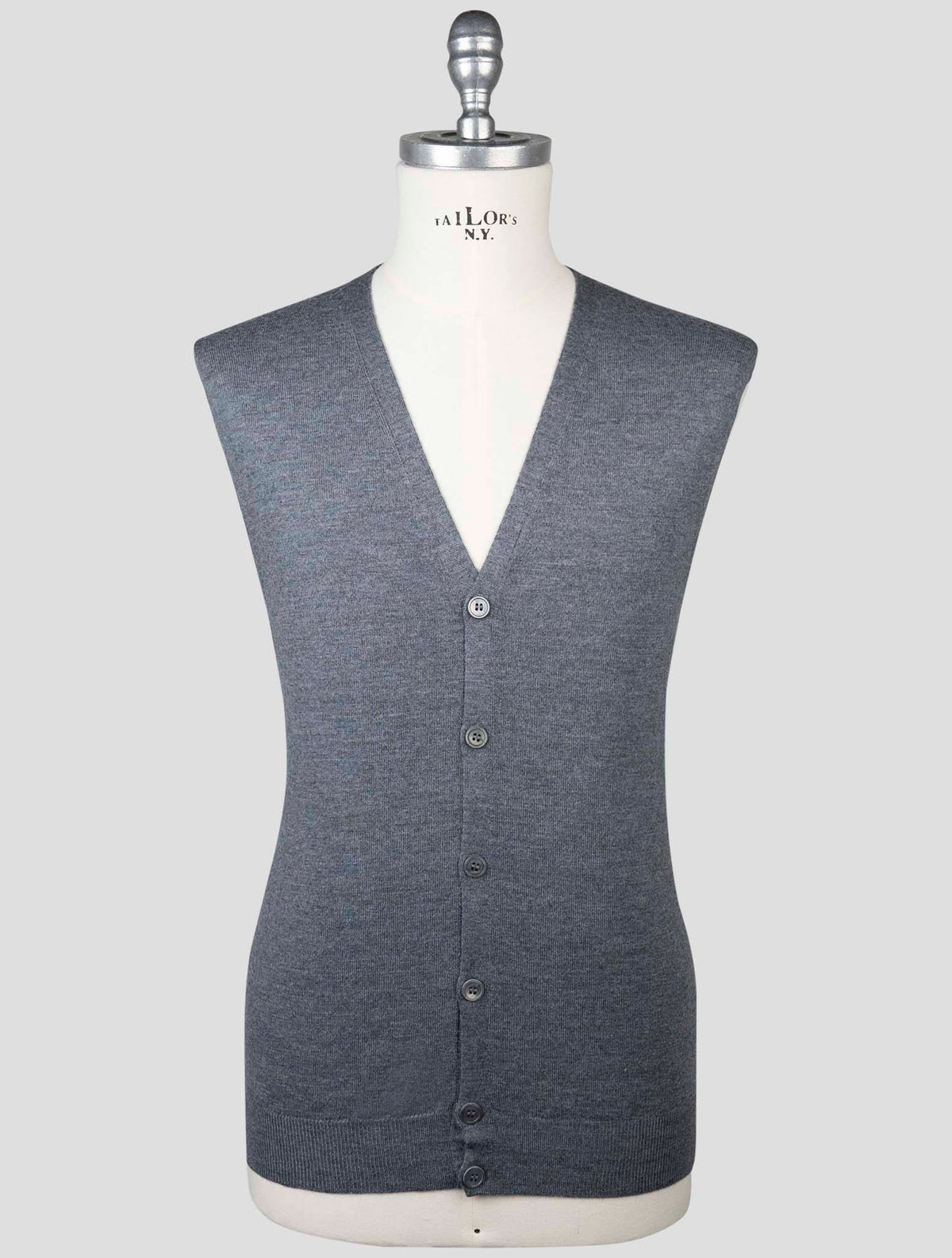Gran Sasso Gray Virgin Wool Gilet