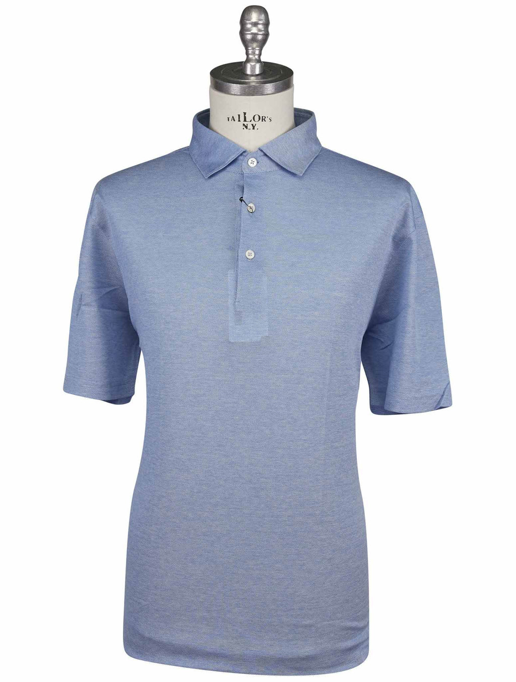 Gran Sasso Gran Sasso Blue Cotton Polo Blue 000