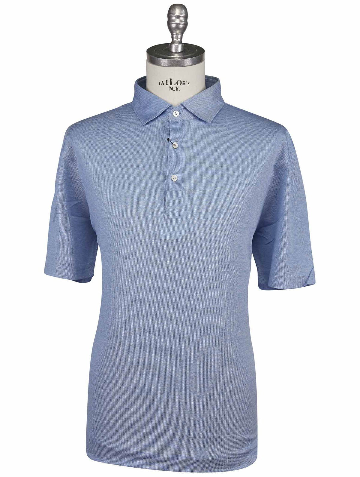 Gran Sasso Blue Cotton Polo