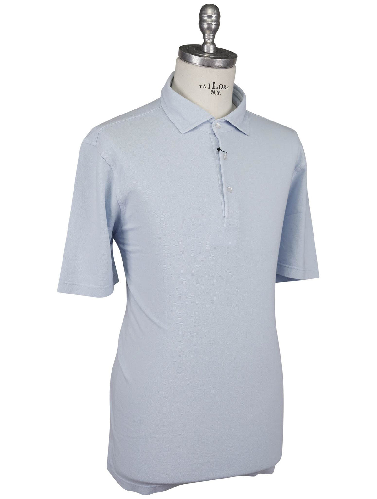 Gran Sasso 'Gran Sasso Light Blue Cotton Polo Light Blue 001