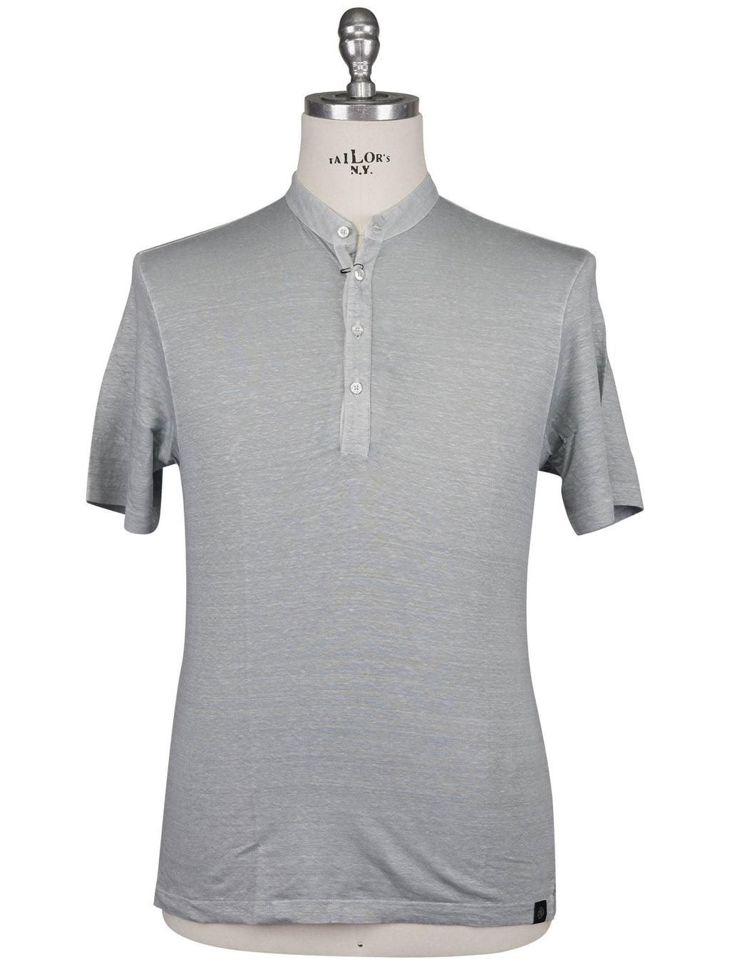 Gran Sasso Green Linen Ea T-Shirt Serafino
