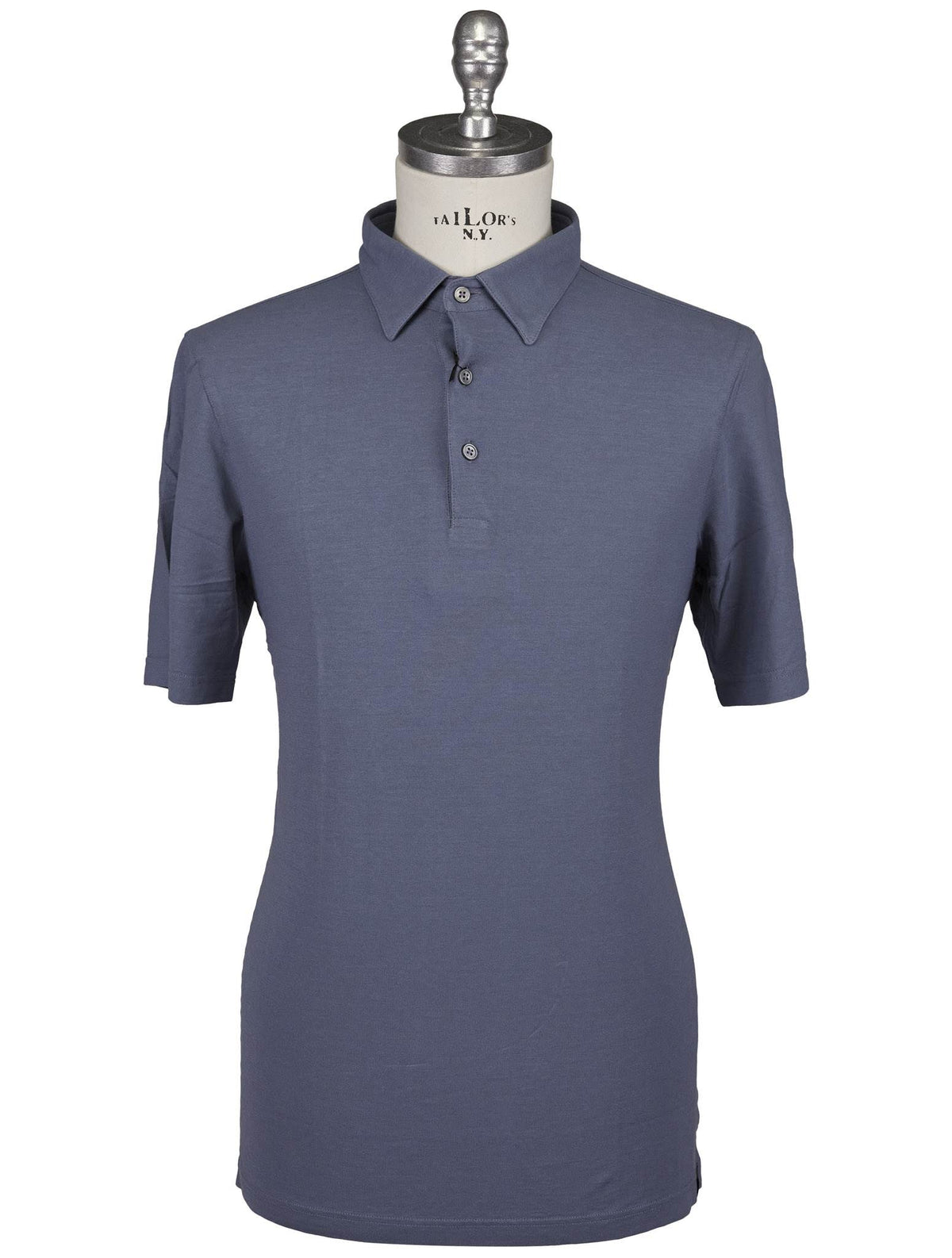 Gran Sasso Gran Sasso Blue Cotton Polo Blue 000