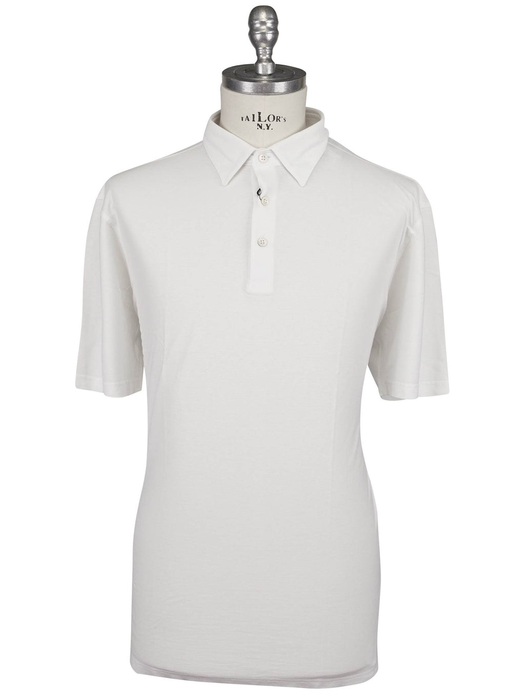Gran Sasso White Cotton Polo