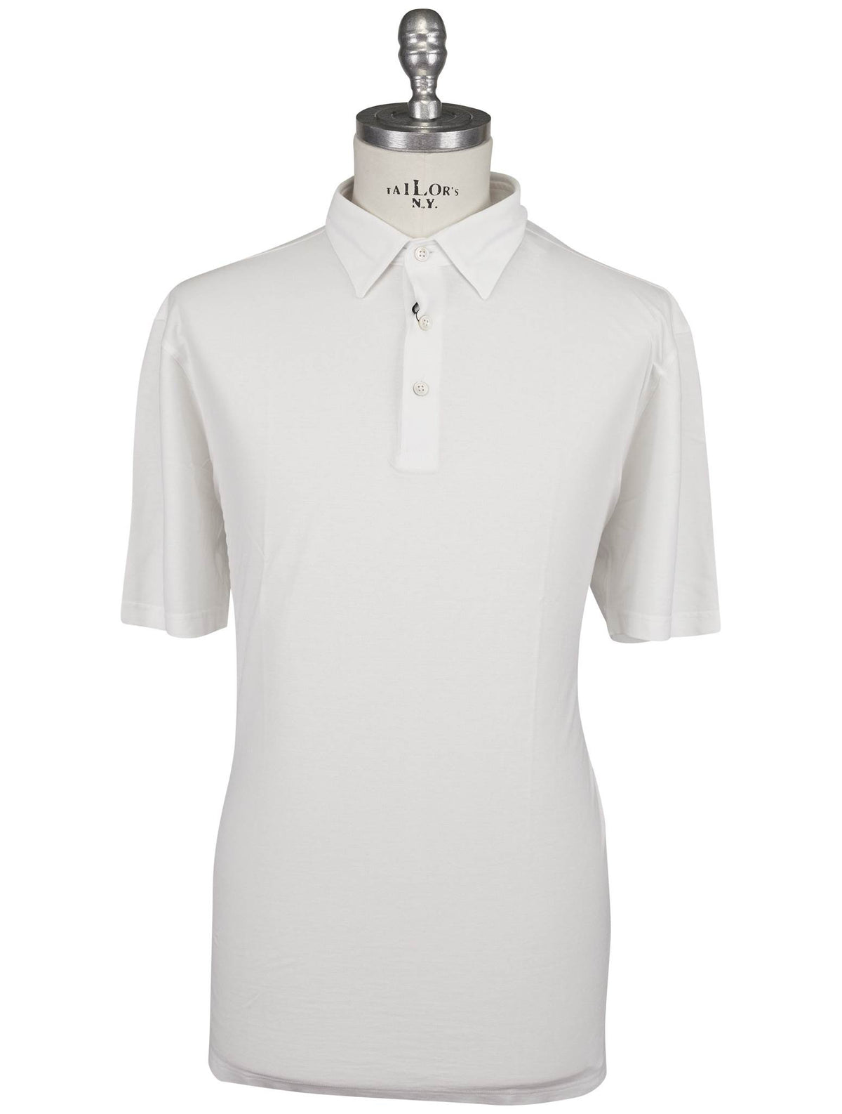 Gran Sasso White Cotton Polo