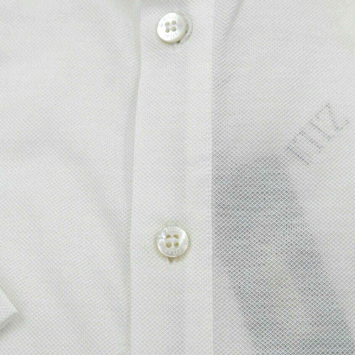 Zilli Zilli White Cotton Polo Shirt Short Sleeve MOD Parigi White 001