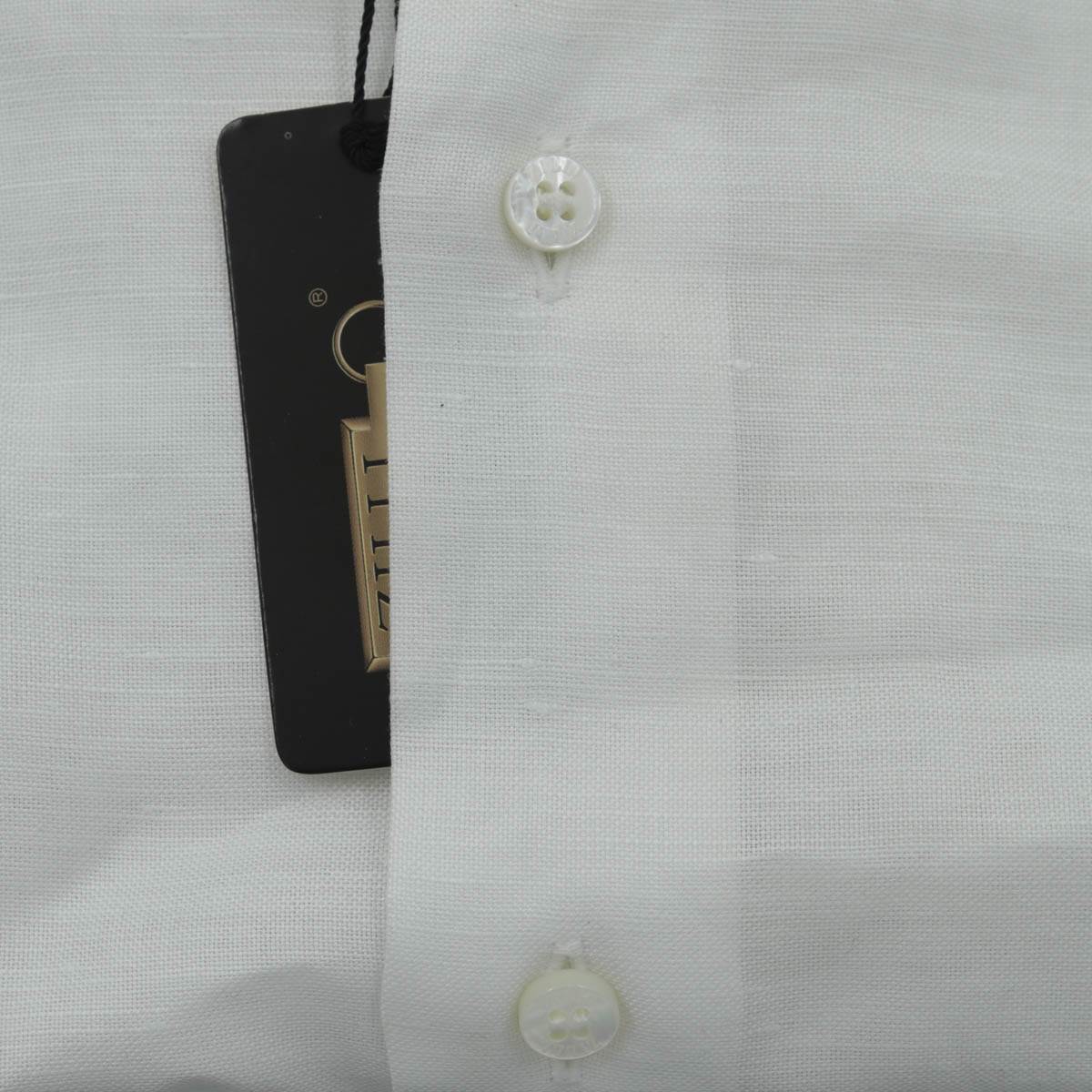 Zilli White Hemp Cotton Shirt