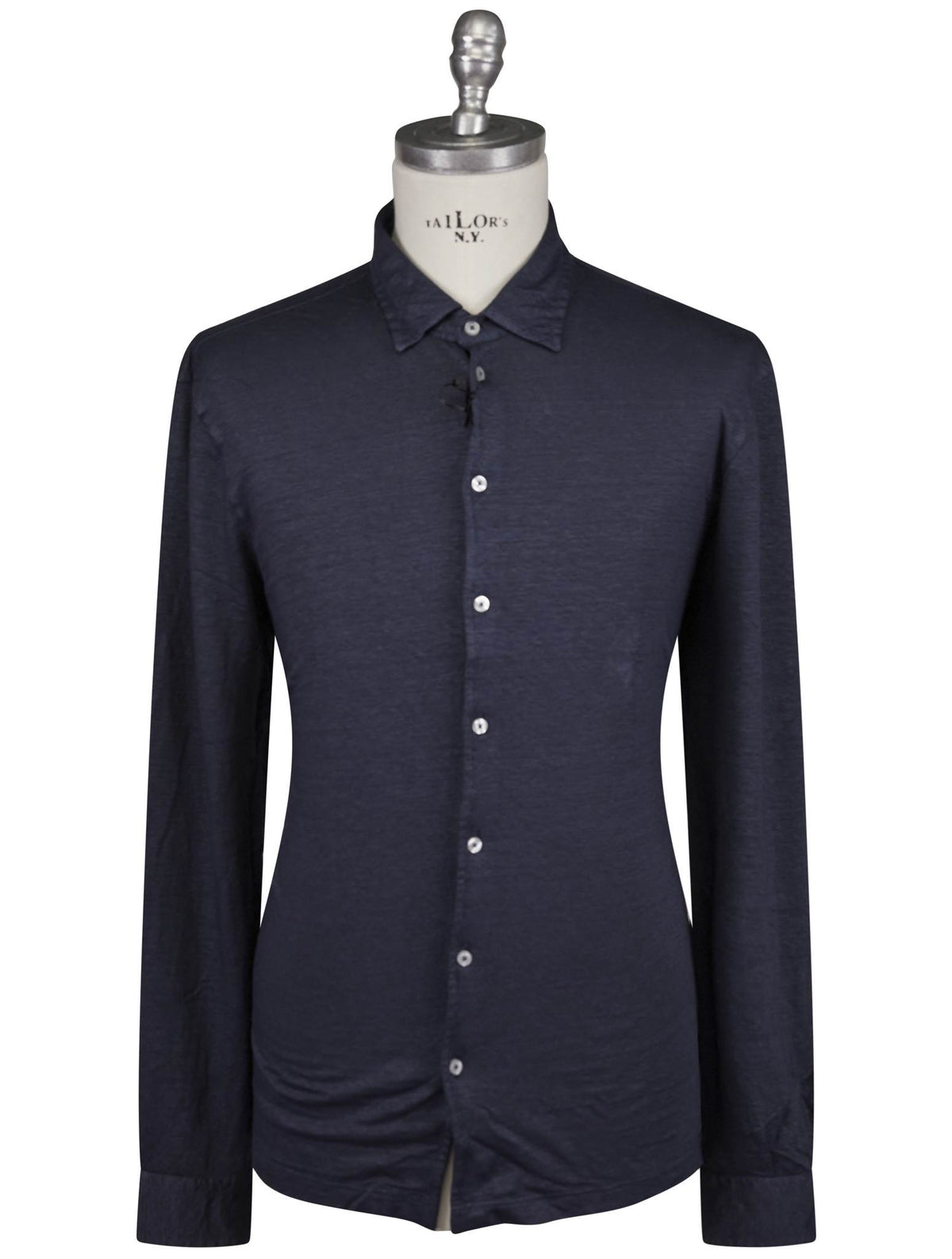 Gran Sasso Gran Sasso Blue Linen EA Shirt Blue 000