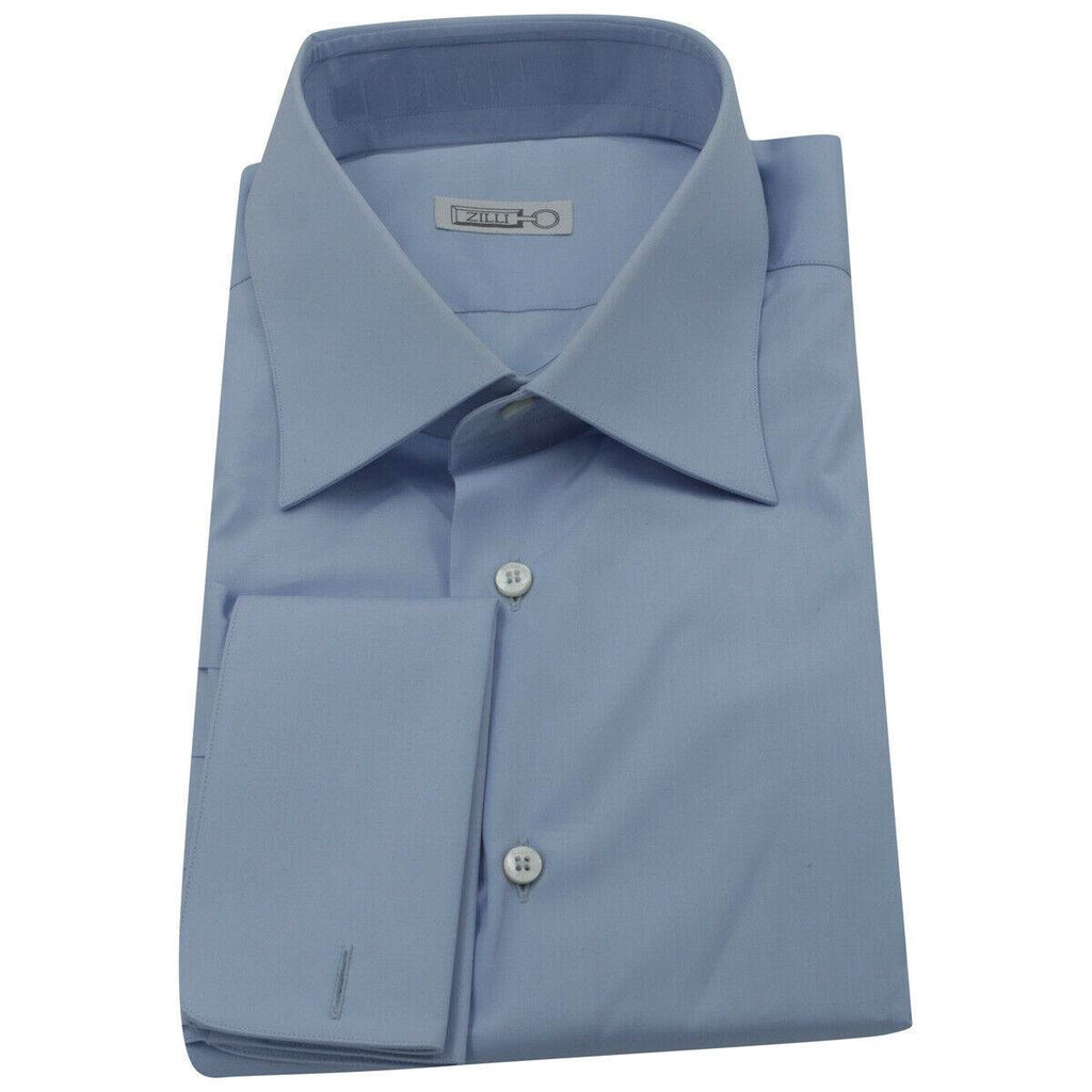 Zilli Zilli Light Blue Cotton Shirt MOD Parigi Light Blue 000