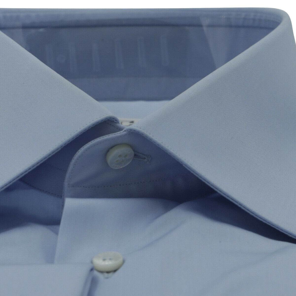 Zilli Light Blue Cotton Shirt MOD Parigi