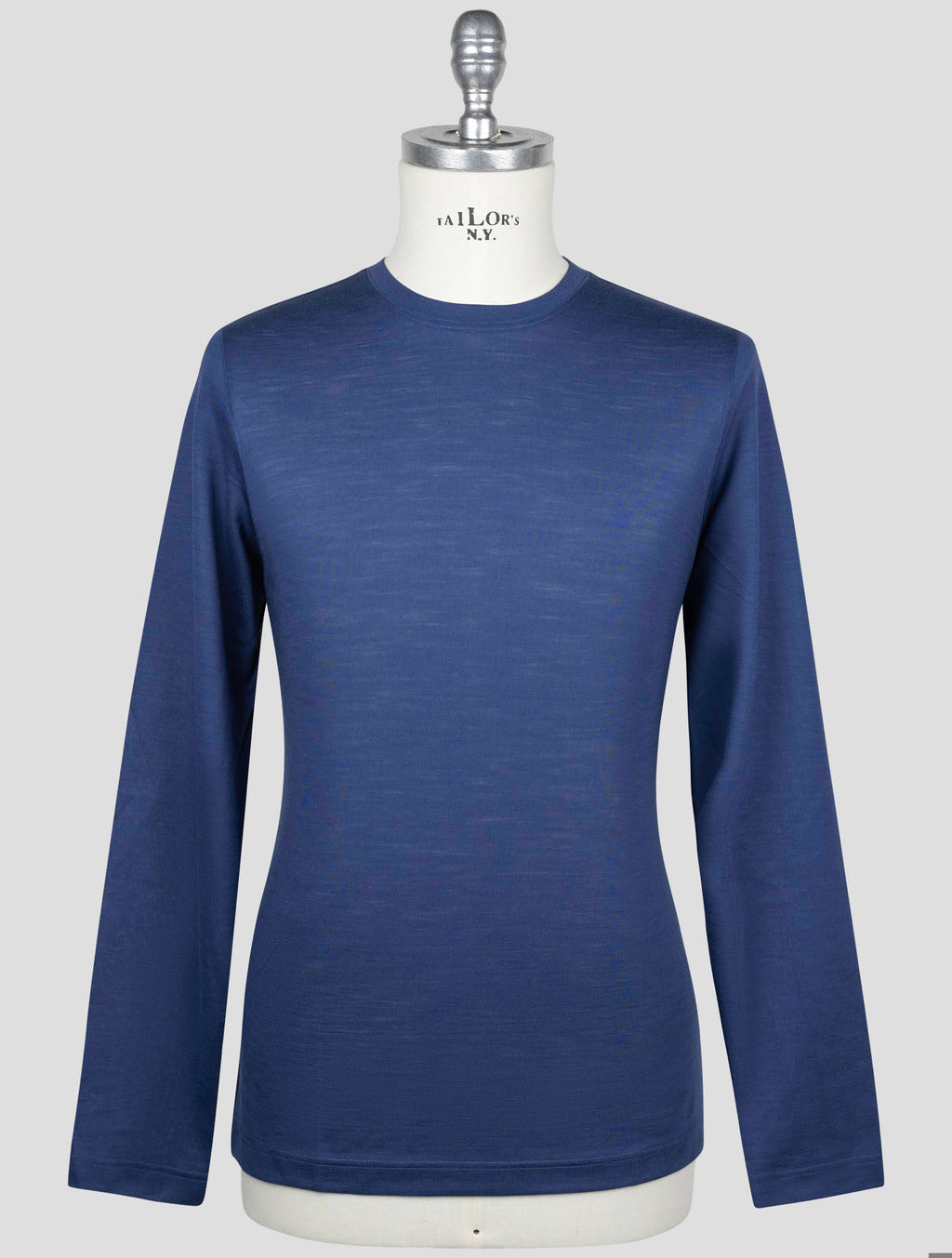 Gran Sasso Gran Sasso Blue Virgin Wool Sweater Crewneck Blue 000