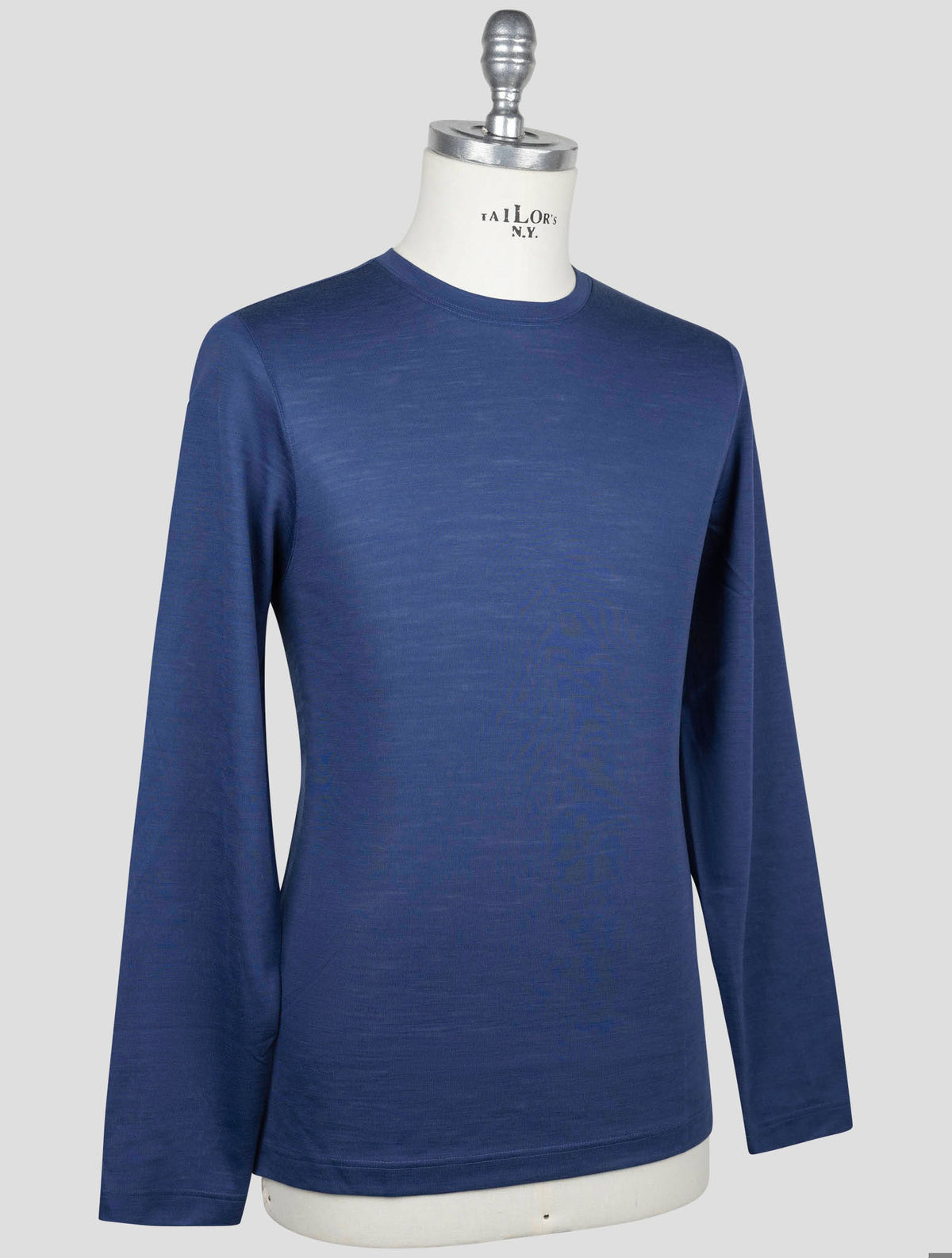 Gran Sasso Gran Sasso Blue Virgin Wool Sweater Crewneck Blue 001