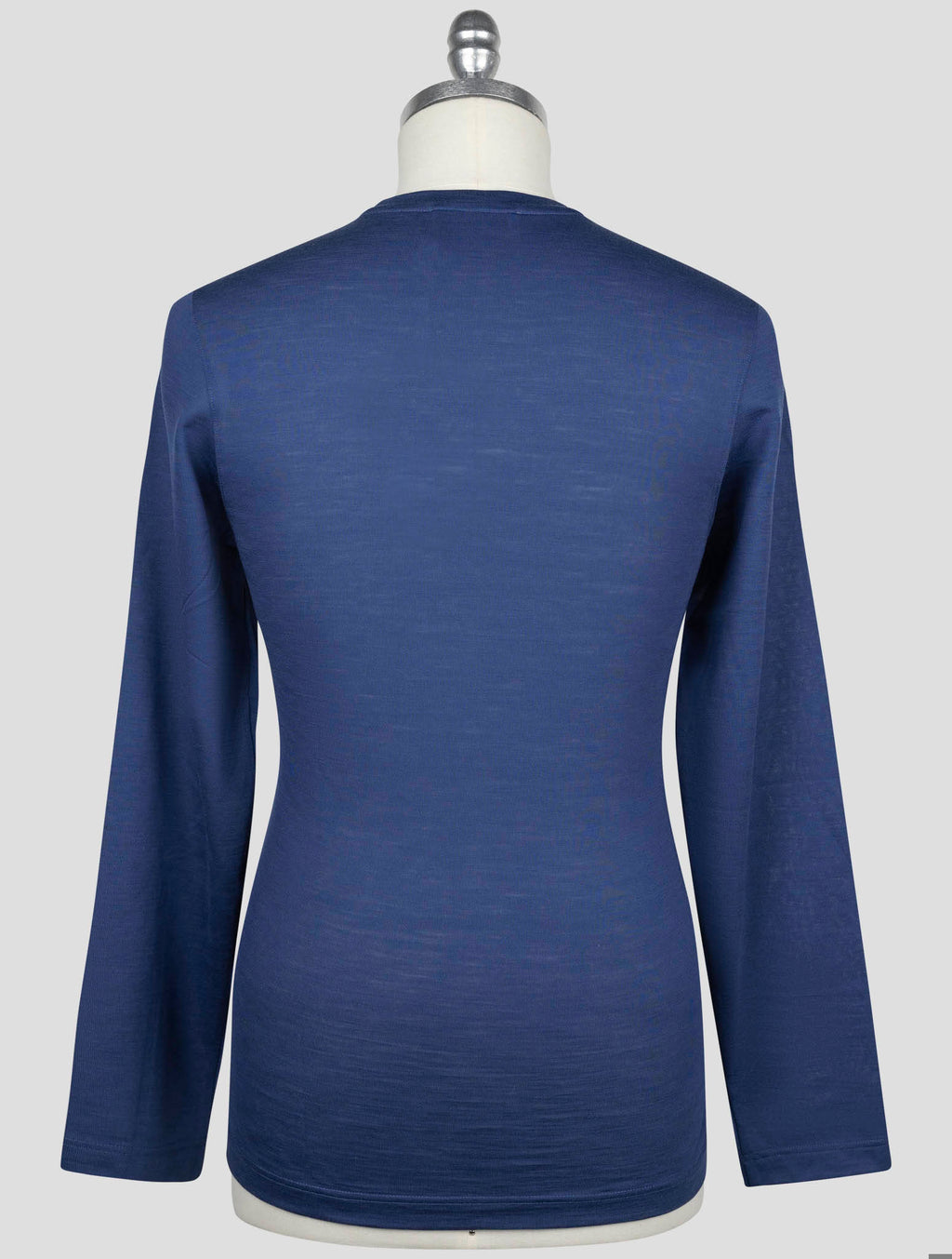 Gran Sasso Blue Virgin Wool Sweater Crewneck