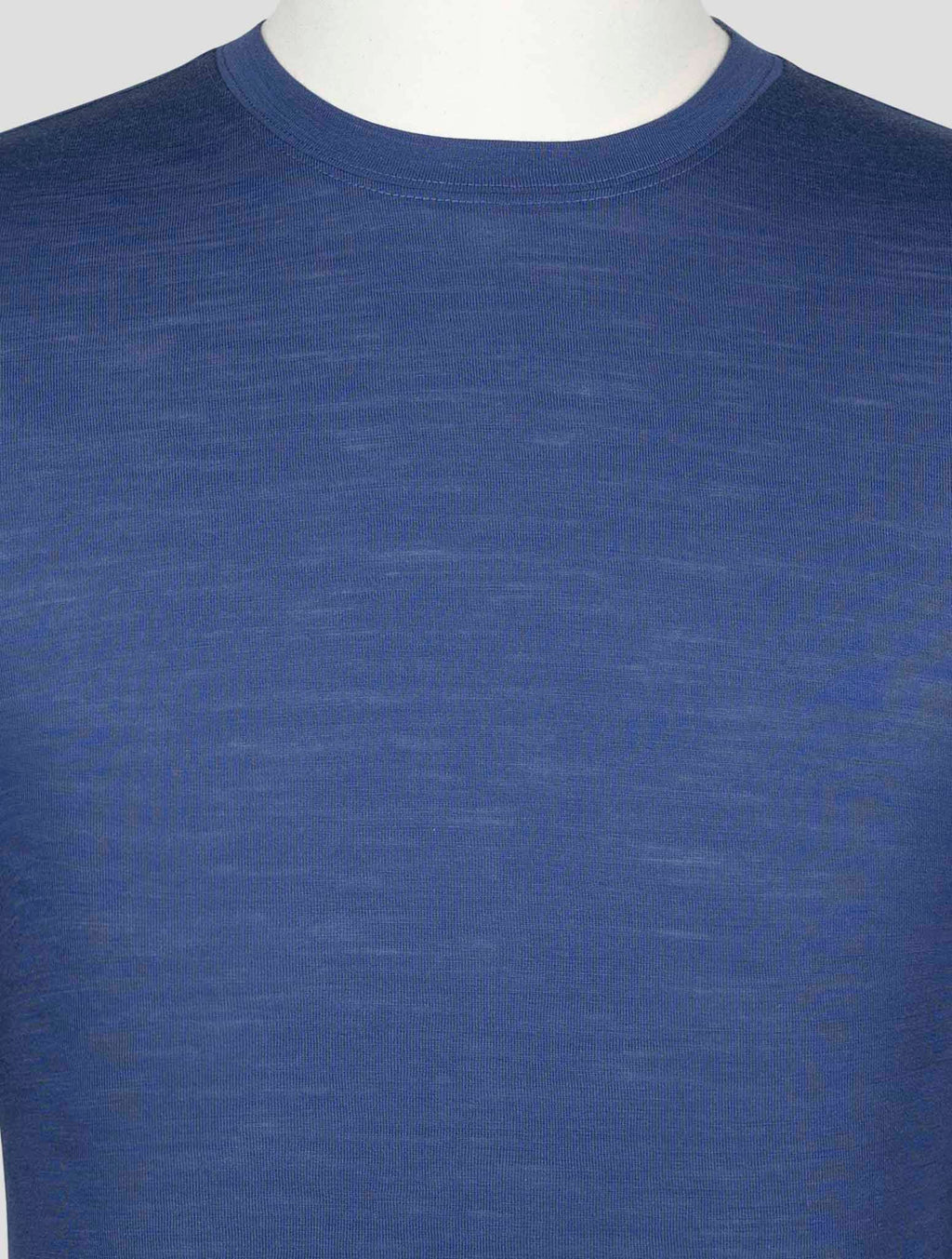 Gran Sasso Blue Virgin Wool Sweater Crewneck