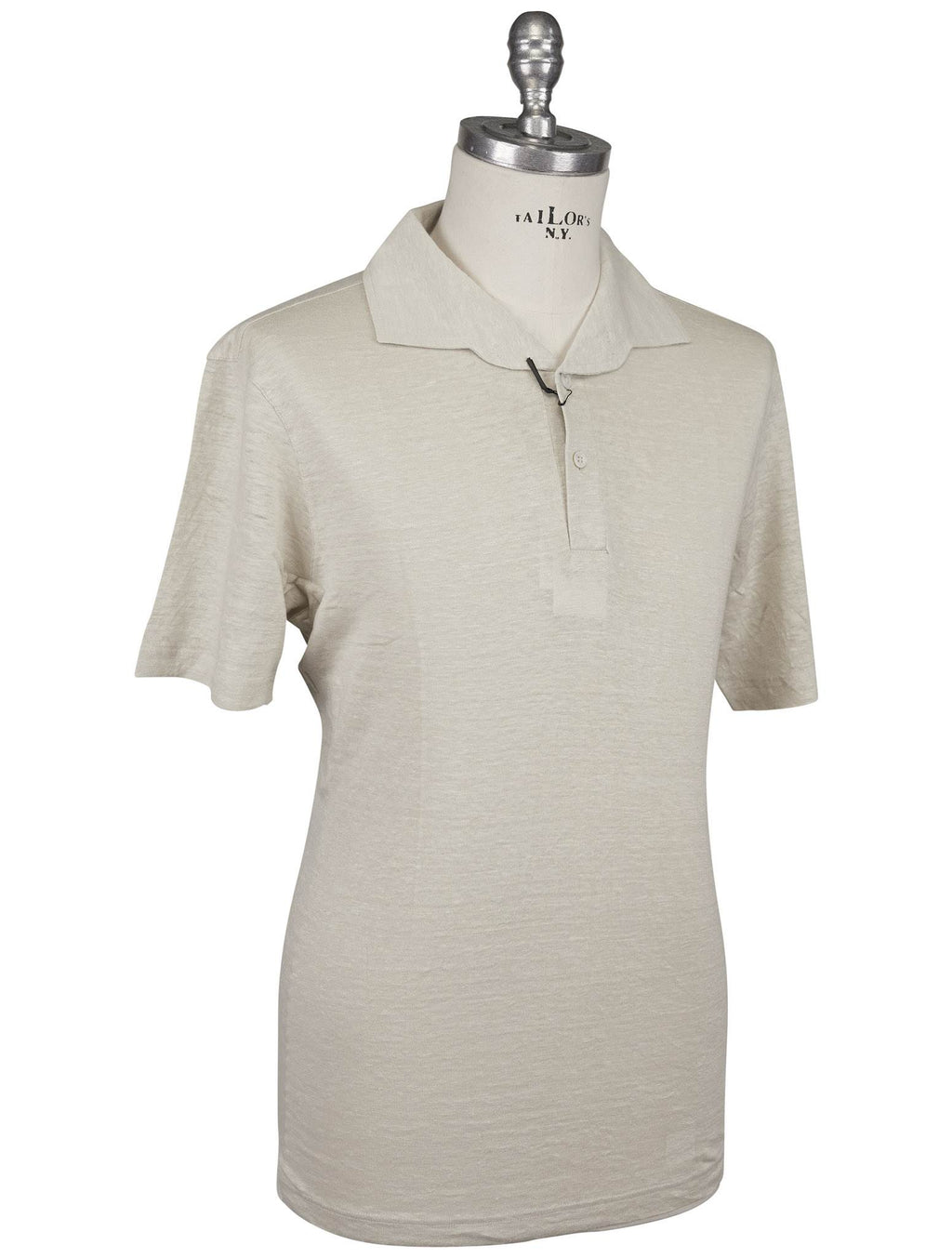 Gran Sasso Gran Sasso Beige Linen Polo Beige 001