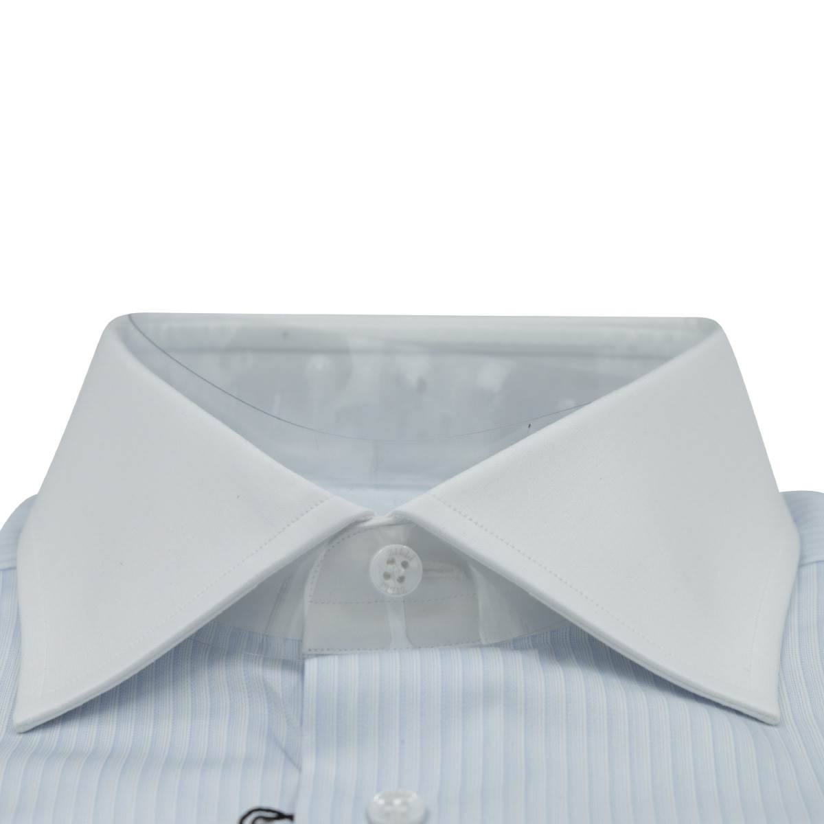 Zilli Blue White Cotton Shirt Mod Julian