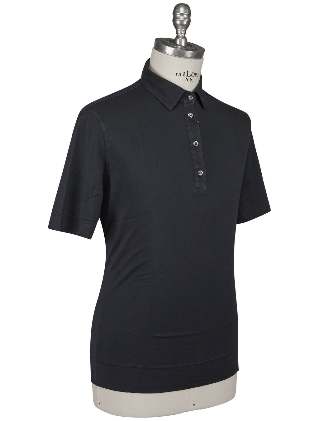 Gran Sasso Gran Sasso Blue Cotton Polo Blue 001