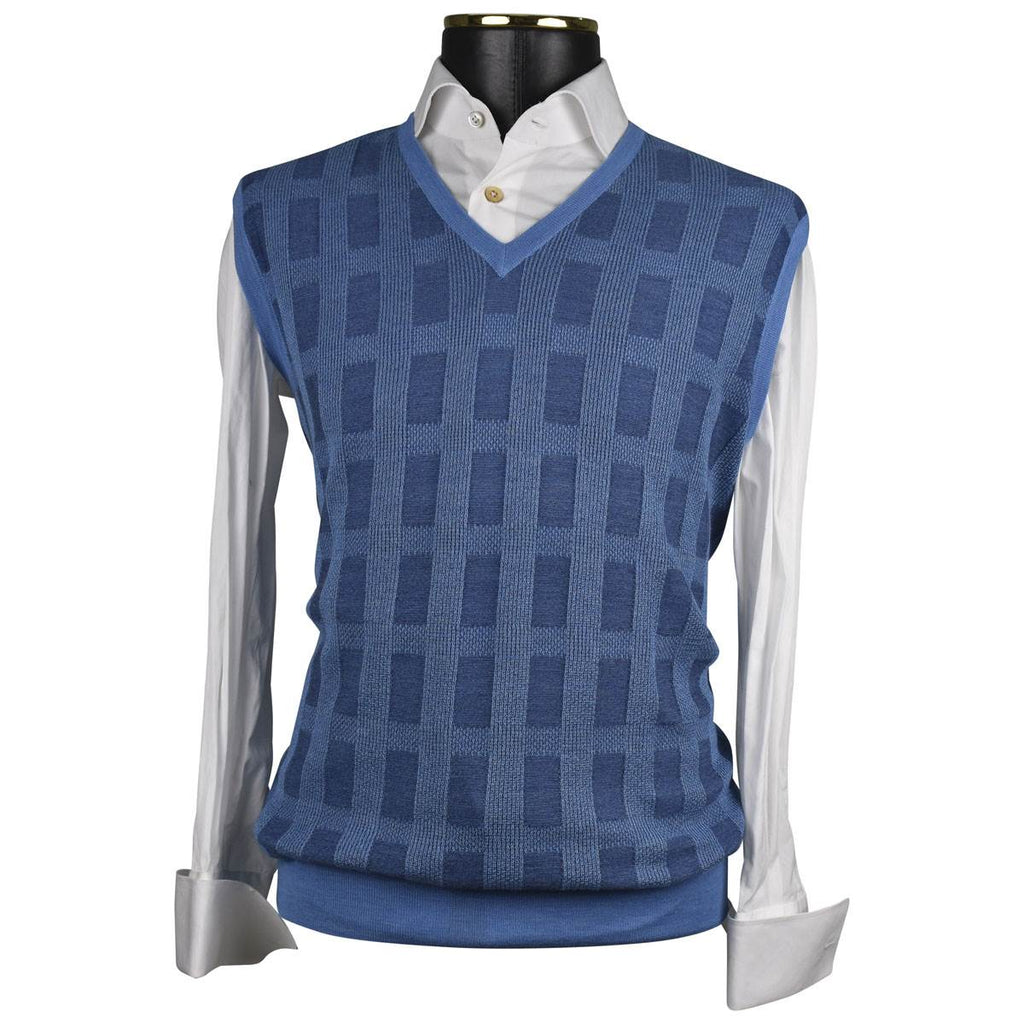 Zilli Zilli Light Blue Cashmere Sweater V-Neck Light Blue 000