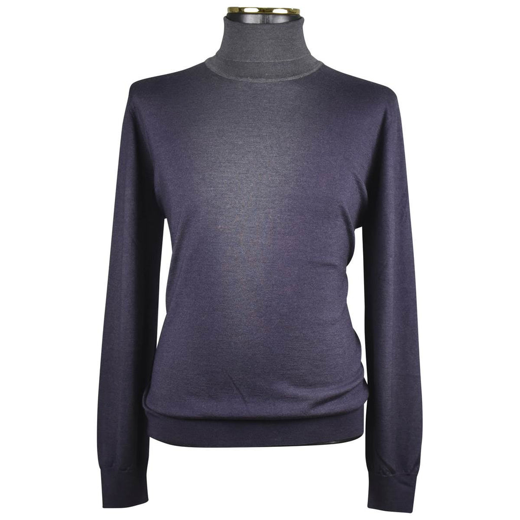 Zilli ZILLI Brown Cashmere Silk Sweater Half Neck Brown 000