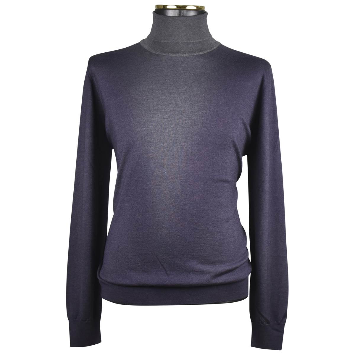Zilli ZILLI Brown Cashmere Silk Sweater Half Neck Brown 000