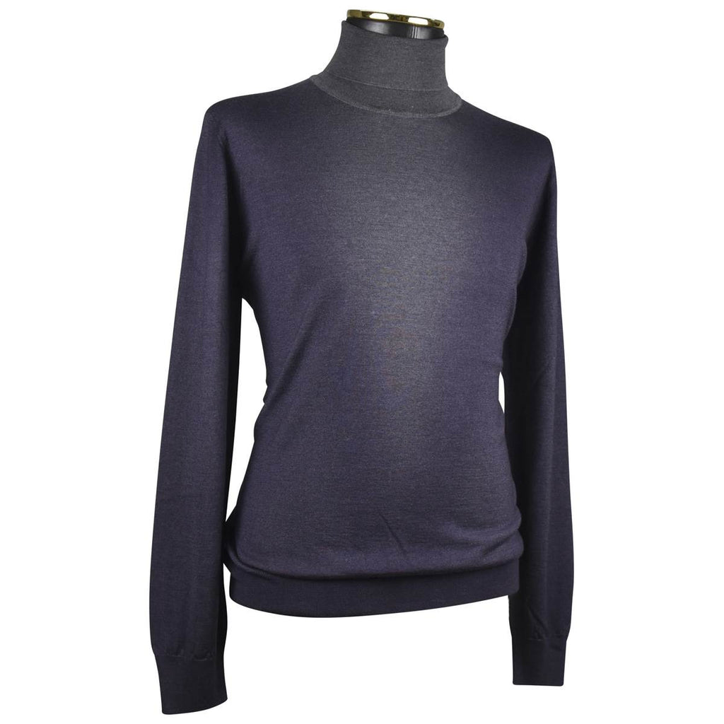Zilli ZILLI Brown Cashmere Silk Sweater Half Neck Brown 001