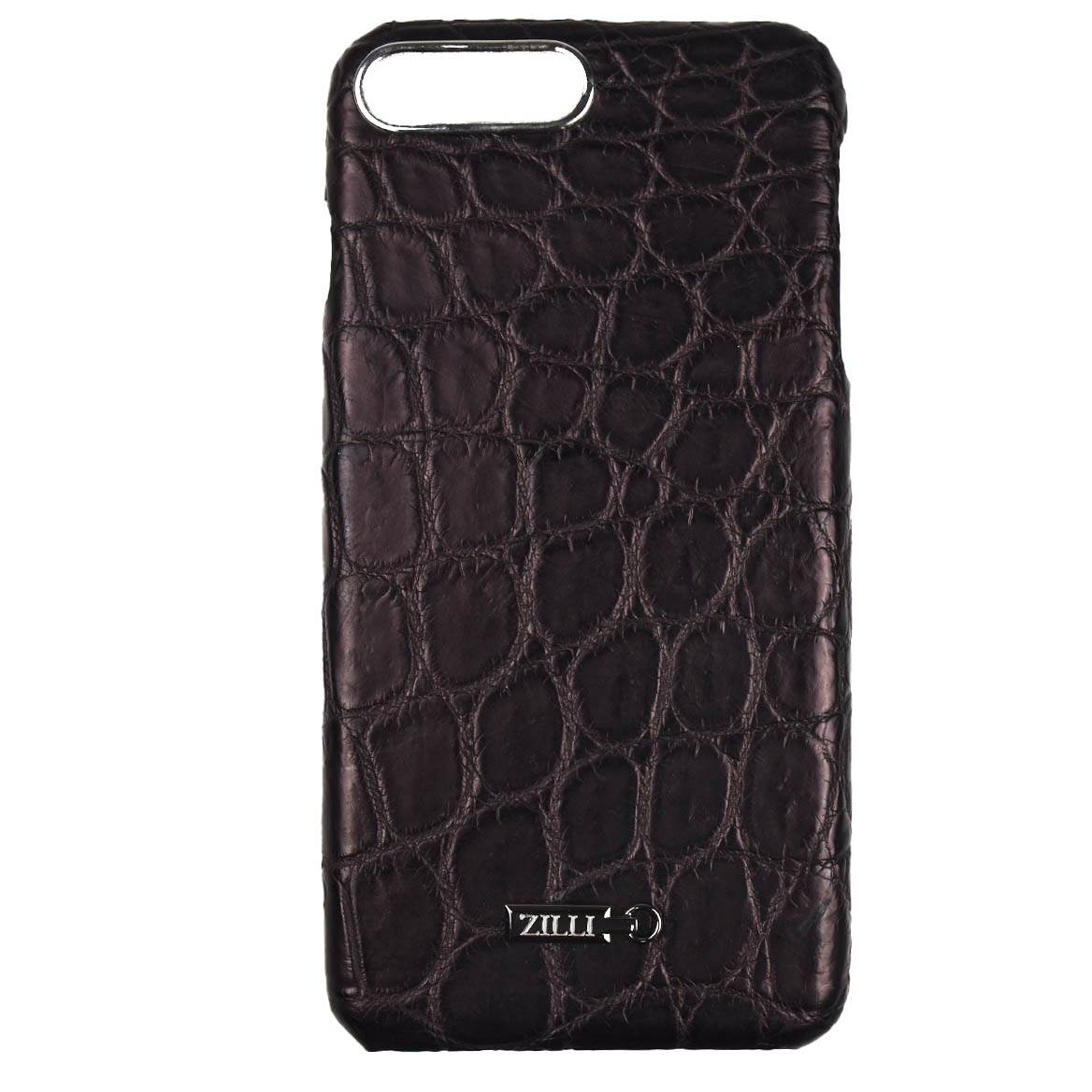 Zilli Zilli Purple Leather Crocodile iPhone 7 Plus Cover Purple 000