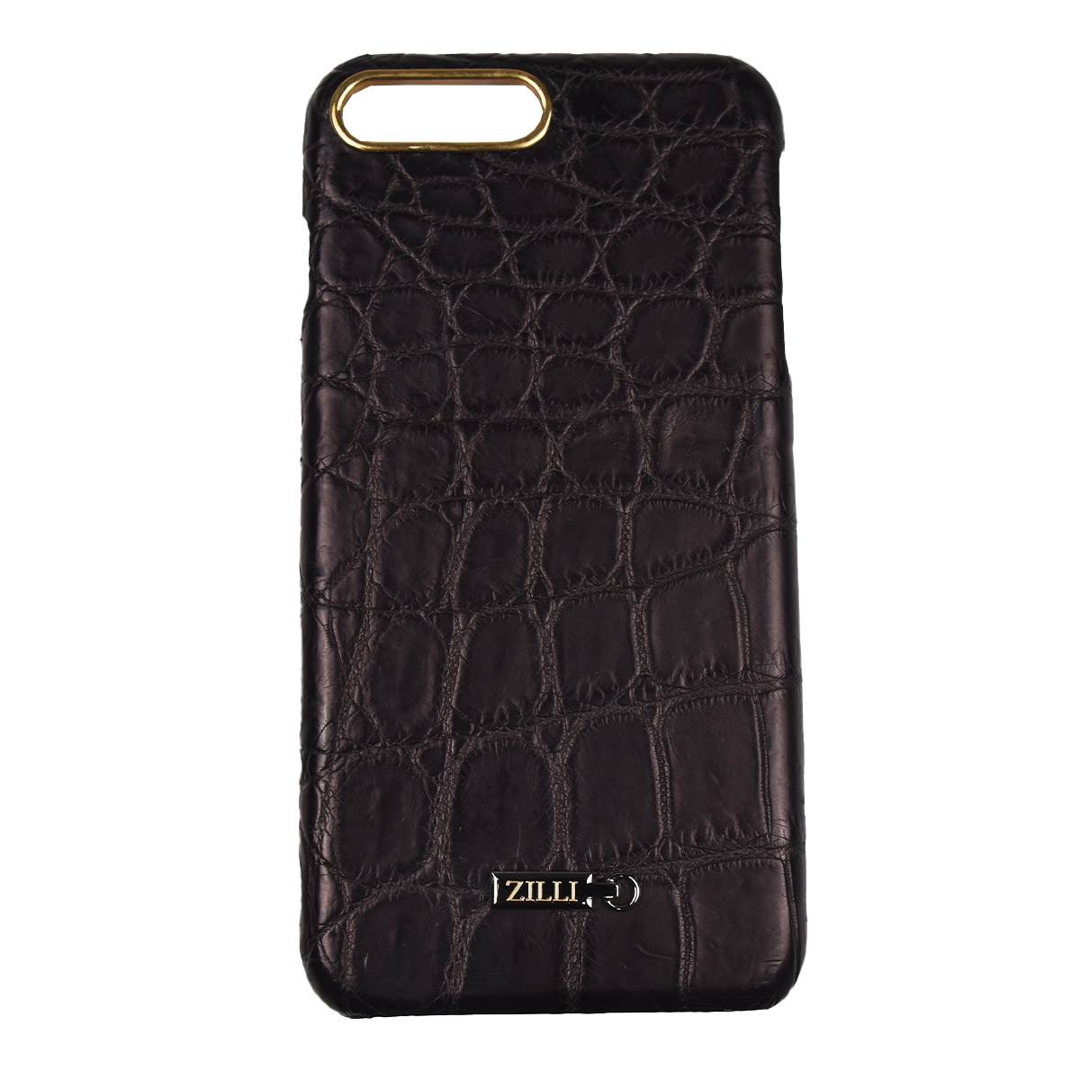 Zilli Zilli Purple Leather Crocodile iPhone 7 Plus Cover Purple 000