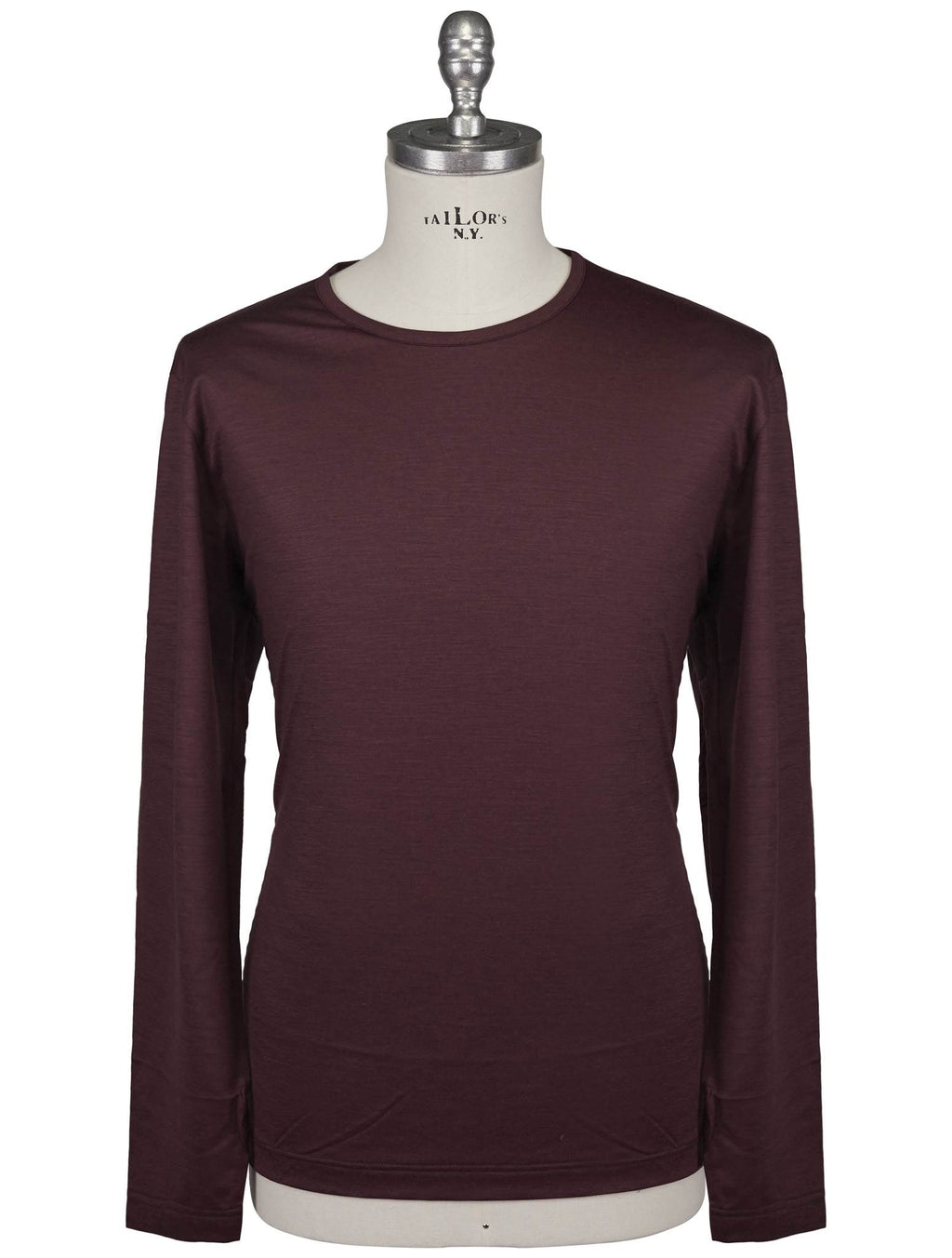 Gran Sasso Gran Sasso Burgundy Virgin Wool Sweater Crewneck Burgundy 000