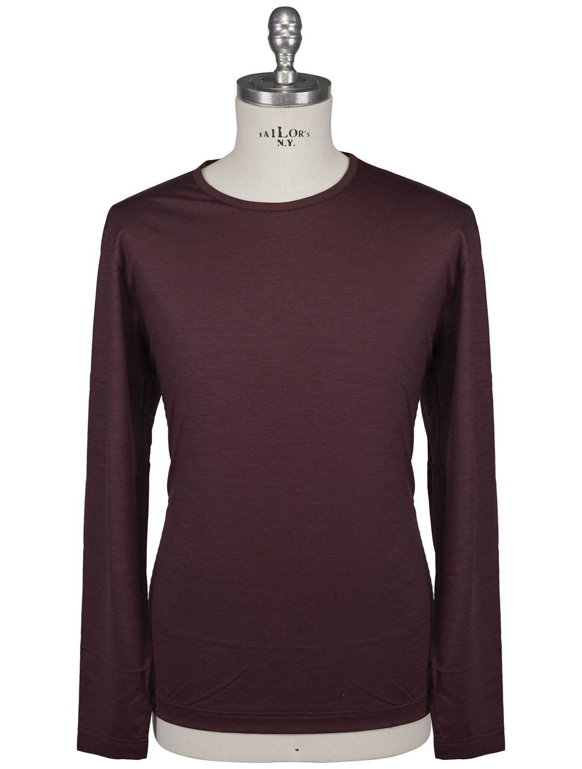 Gran Sasso Gran Sasso Burgundy Virgin Wool Sweater Crewneck Burgundy 000