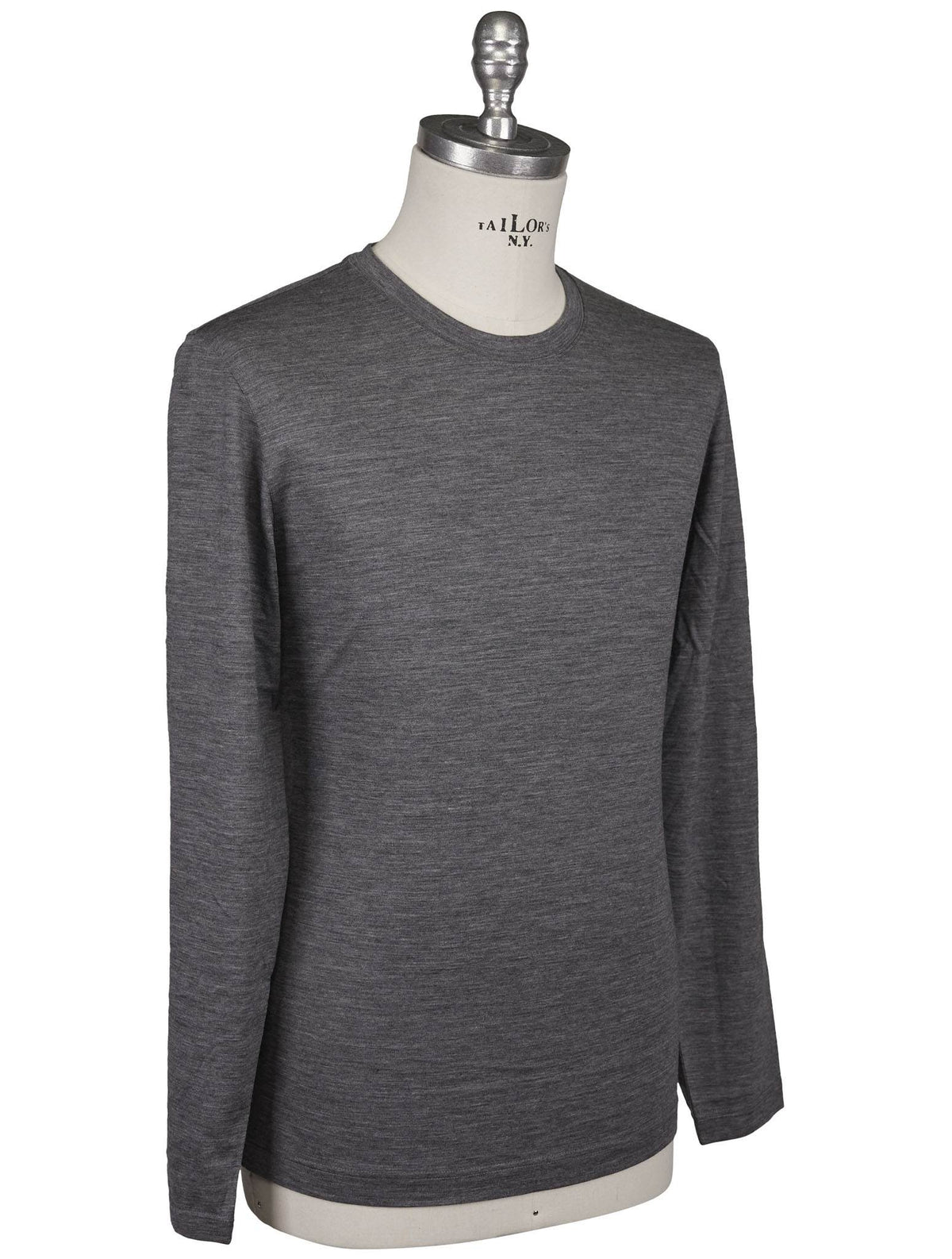 Gran Sasso Gran Sasso Gray Virgin Wool Sweater Crewneck Gray 001