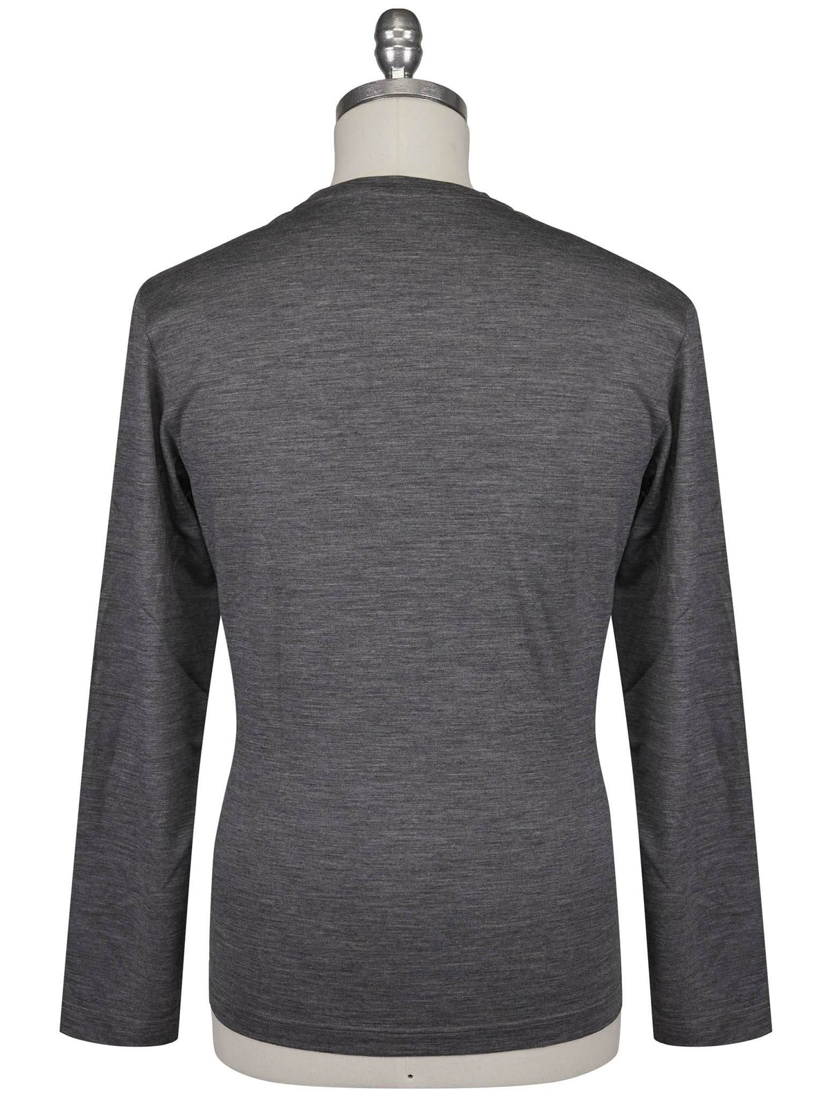 Gran Sasso Gray Virgin Wool Sweater Crewneck