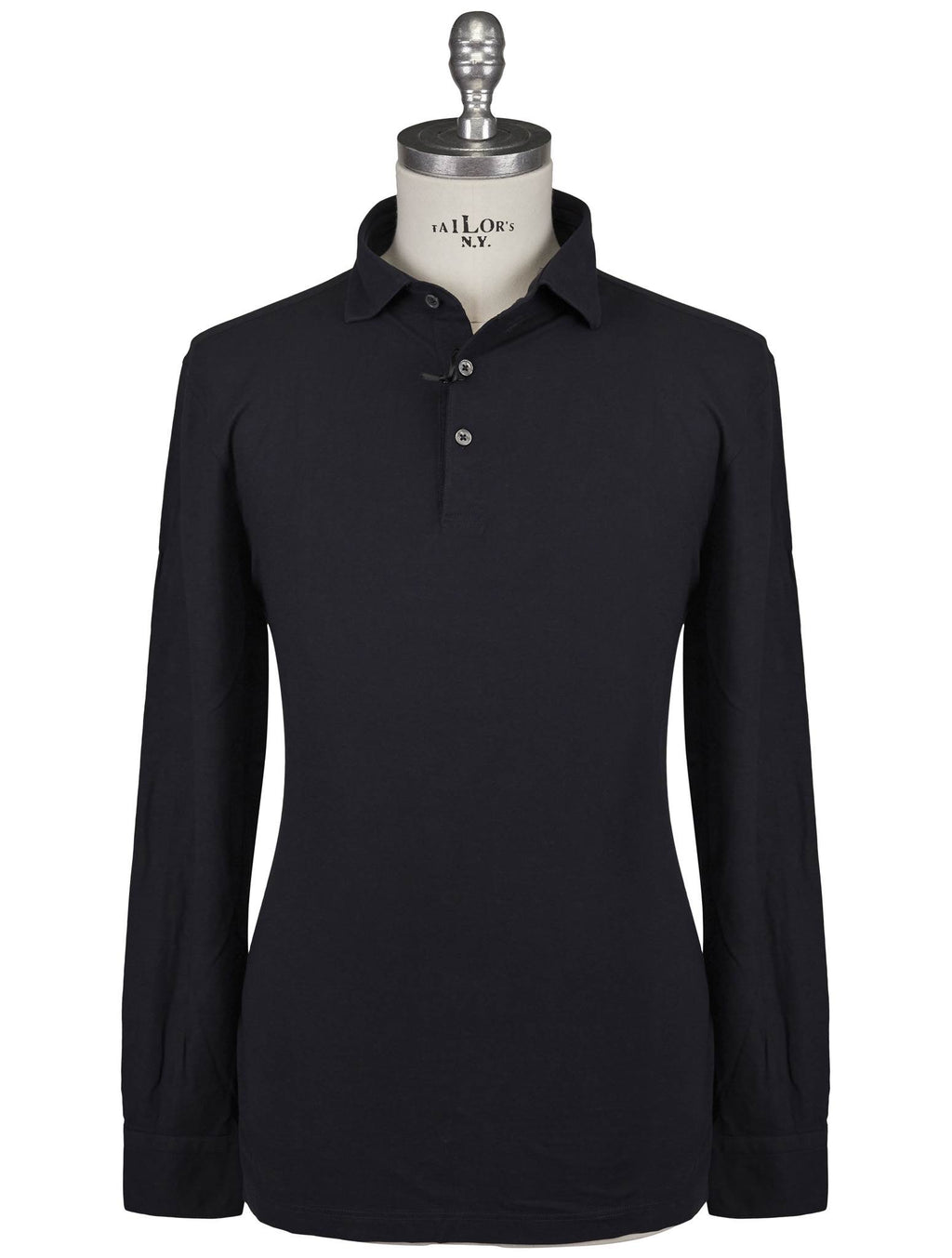 Gran Sasso Blue Cotton Sweater Polo