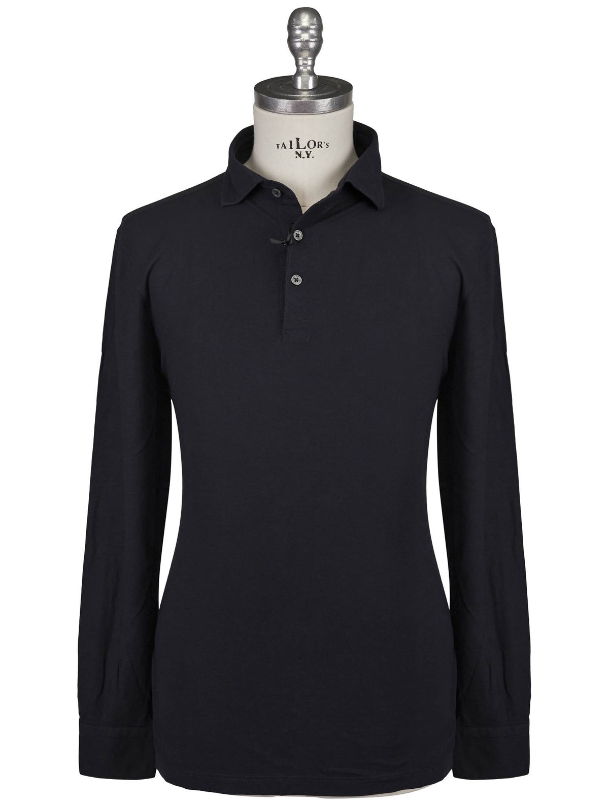 Gran Sasso Blue Cotton Sweater Polo