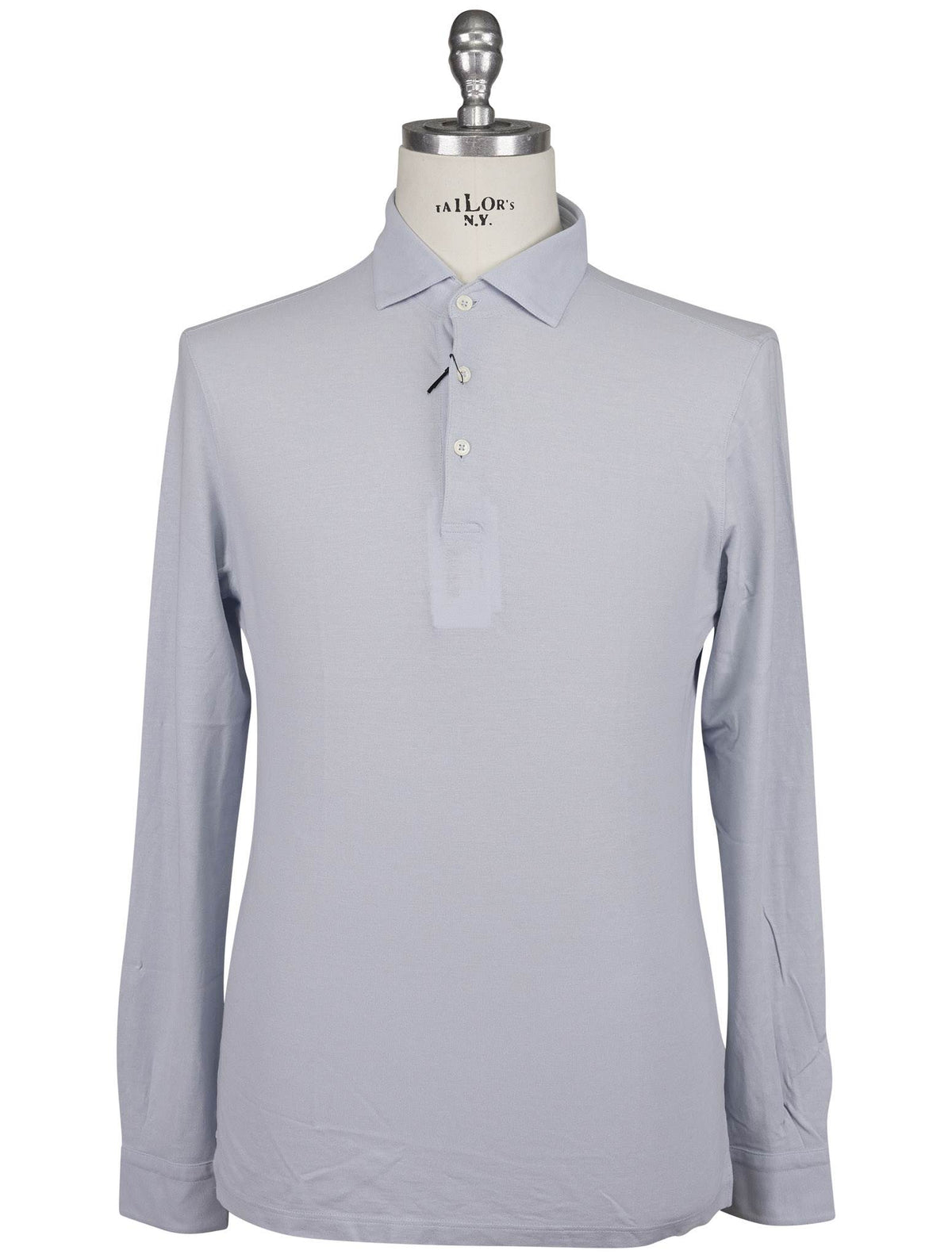 Gran Sasso Gran Sasso Light Blue Cotton Sweater Polo Light Blue 000