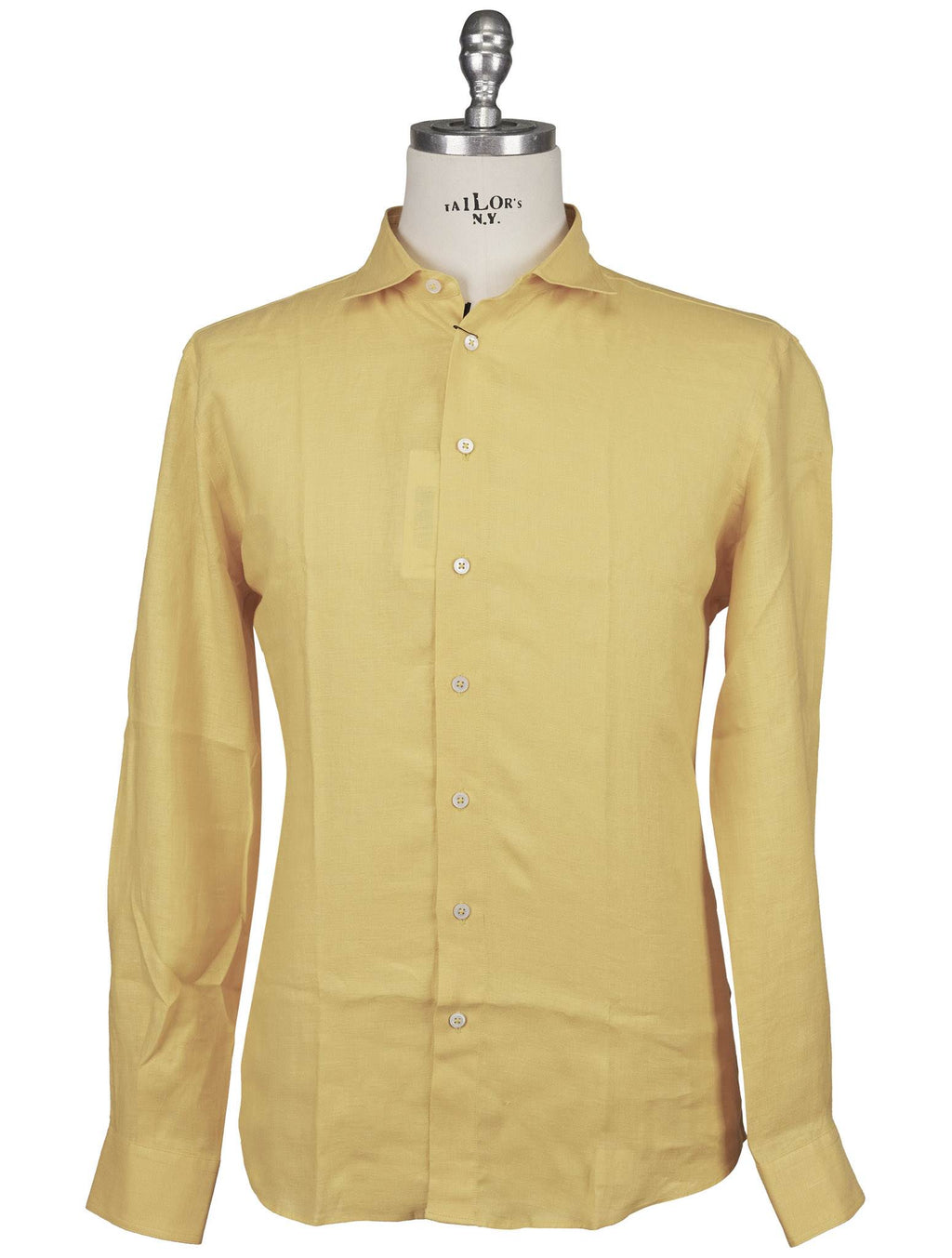 Gran Sasso Yellow Linen Shirt