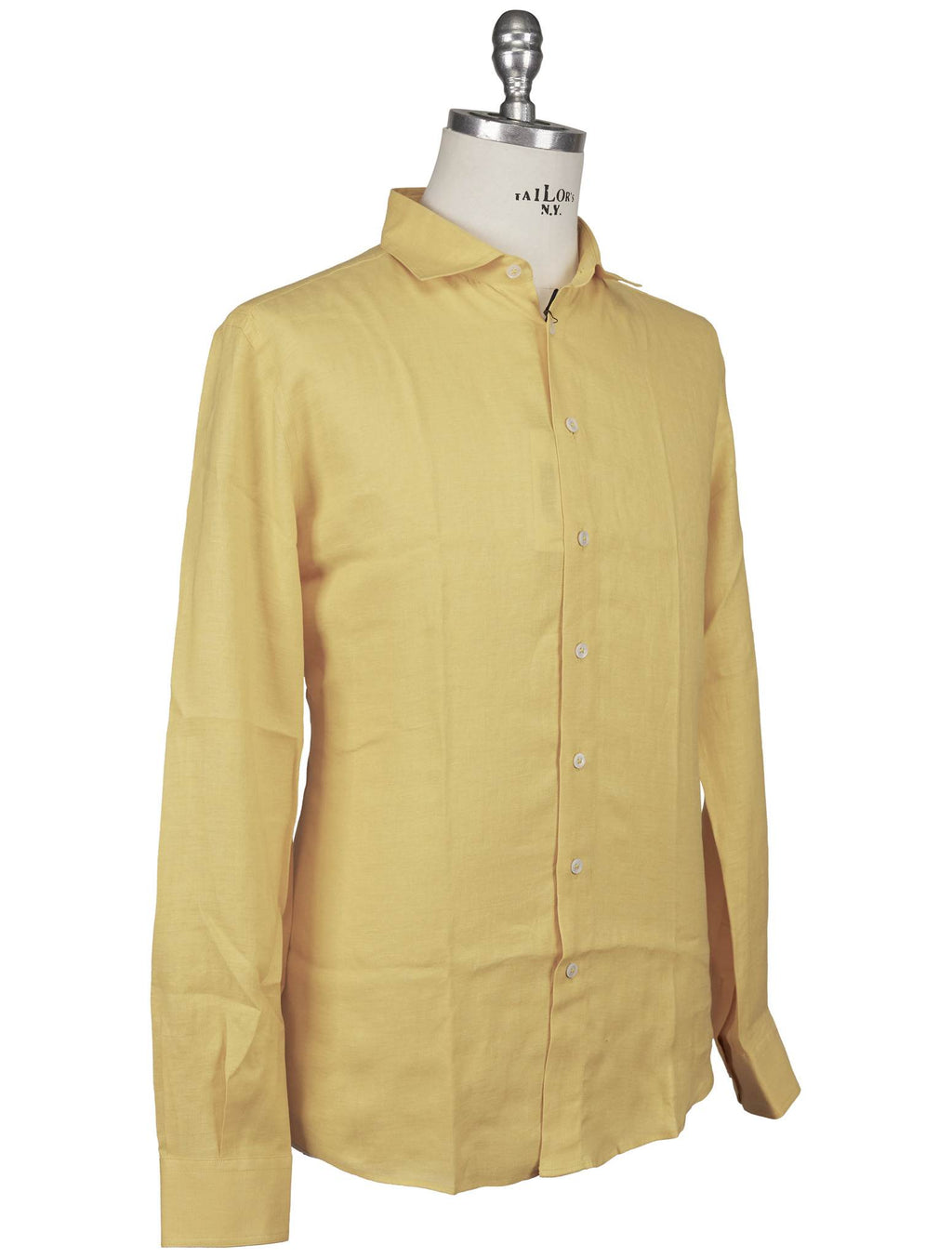 Gran Sasso Gran Sasso Yellow Linen Shirt Yellow 001