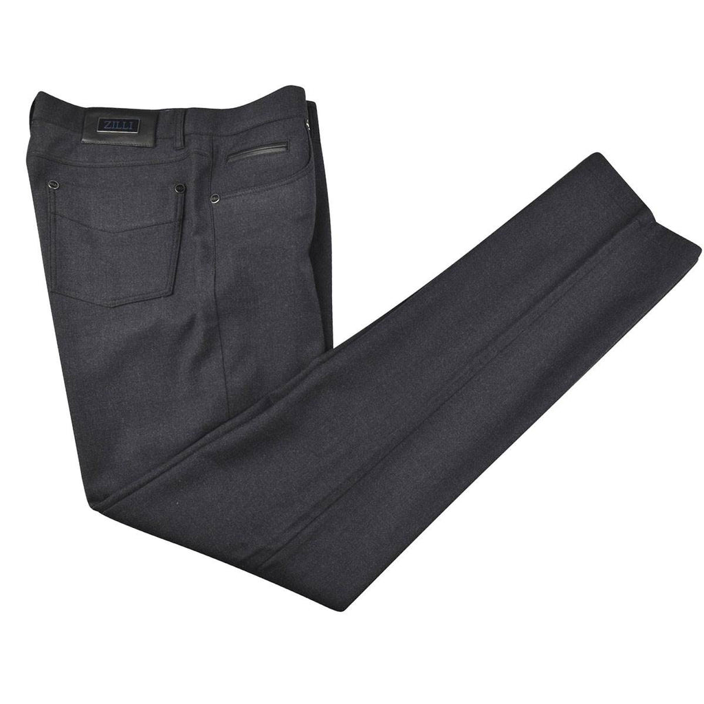 Zilli Zilli Gray Wool Ea Jeans Gray 000