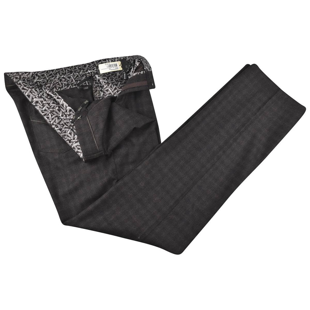 Zilli Zilli Brown Wool Ea Jeans Brown 001
