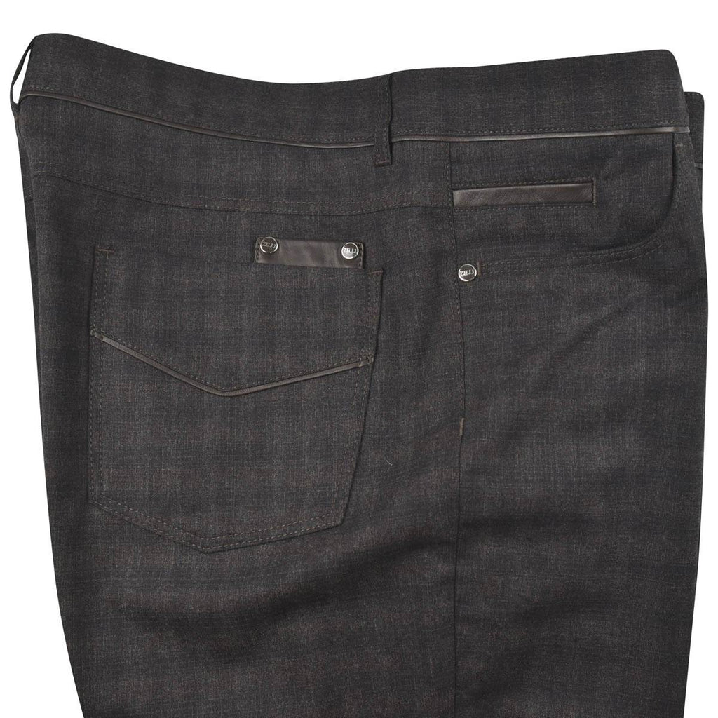 Zilli Brown Wool Ea Jeans