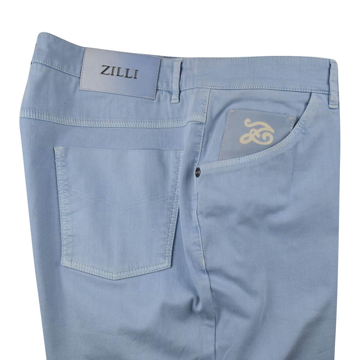 Zilli Light Blue Cotton Pa Jeans