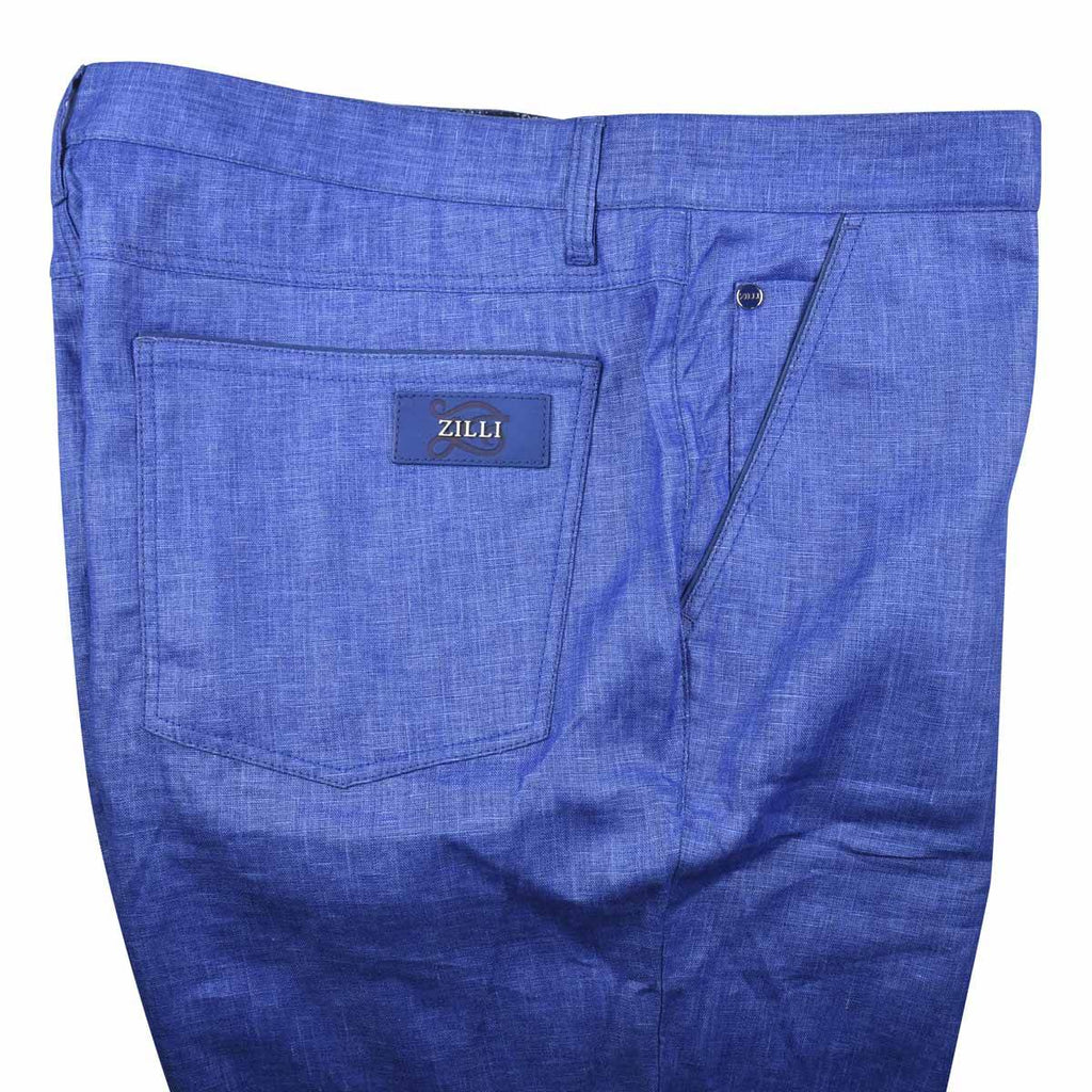 Zilli Blue Linen Short Pant