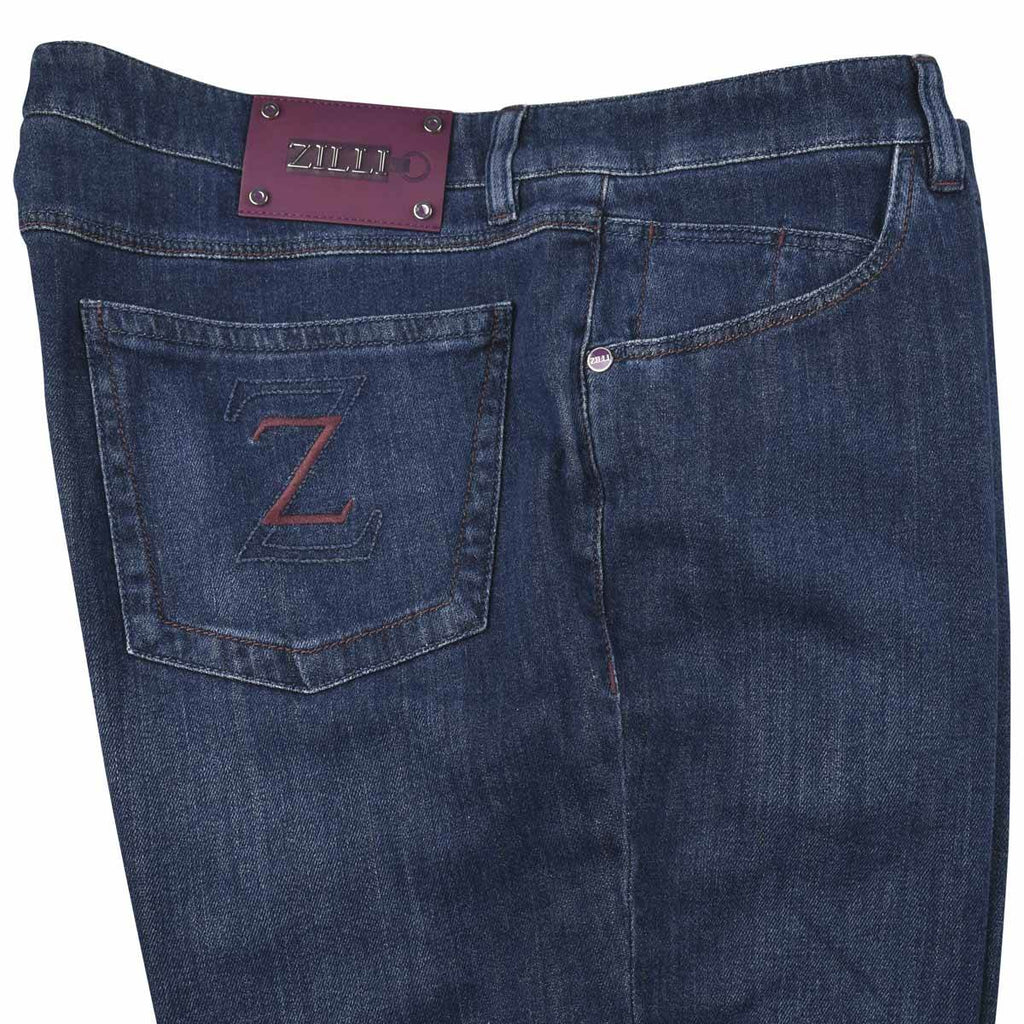 Zilli Blue Cotton Pa Jeans